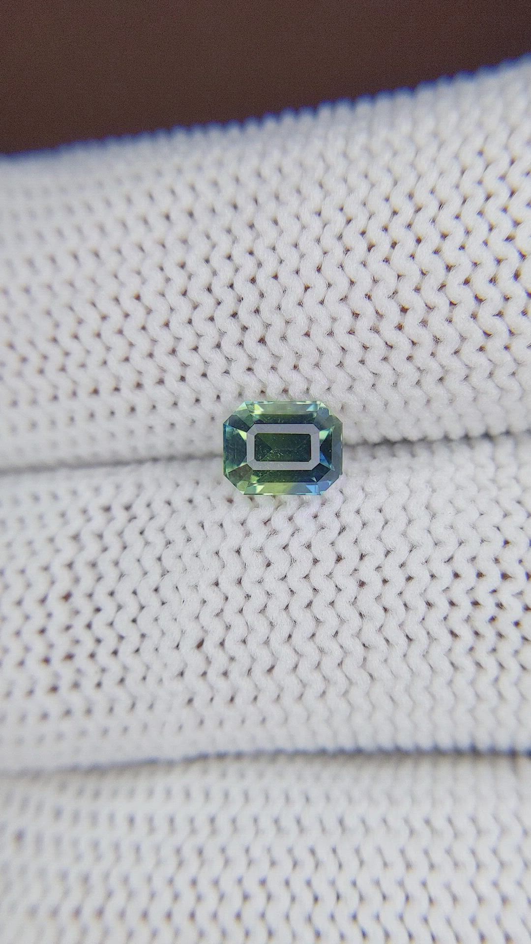 1.07 Ct. Bi Color Sapphire from Madagascar Size Video