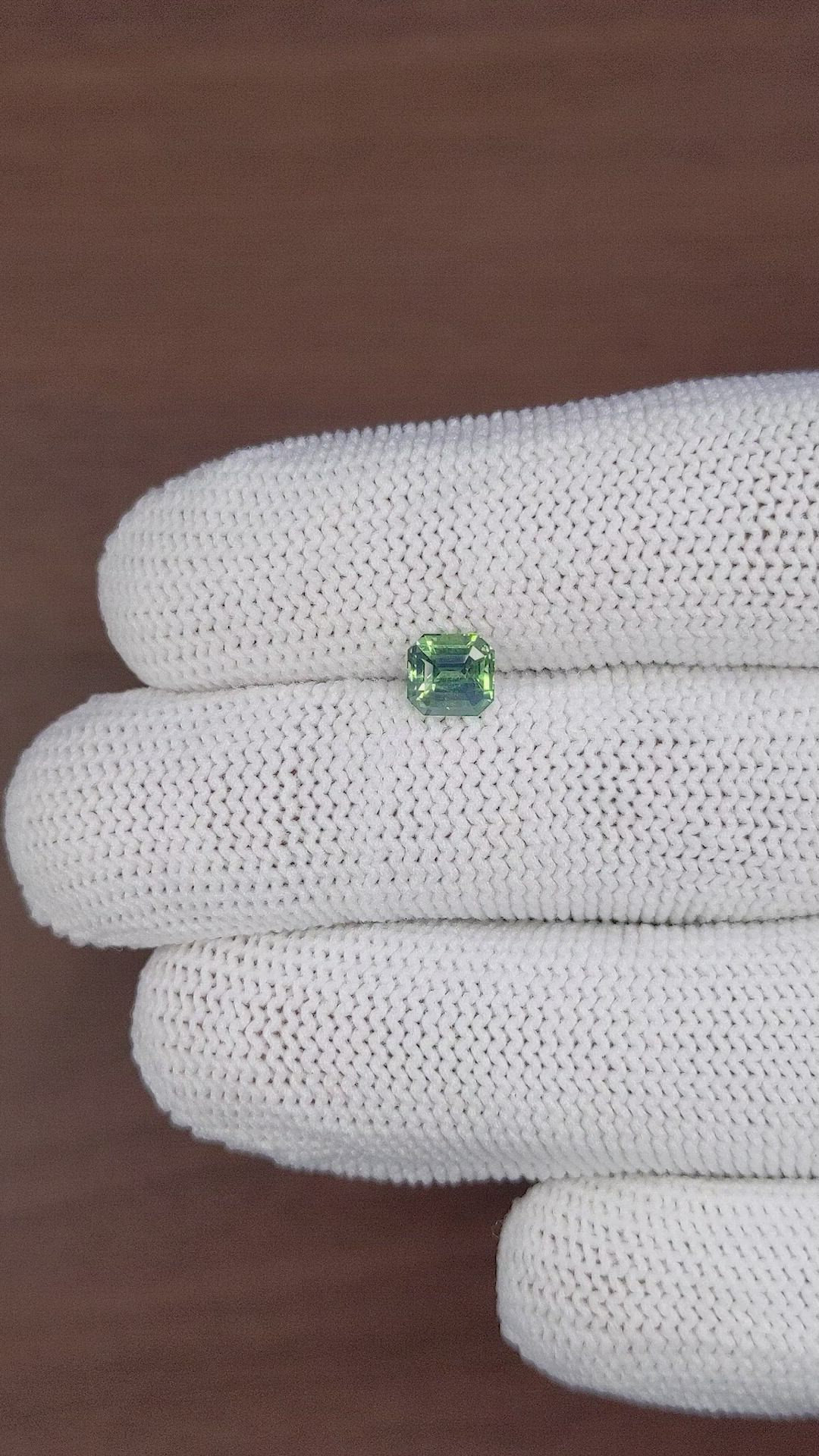 1.10 Ct. Green Sapphire from Madagascar Size Video