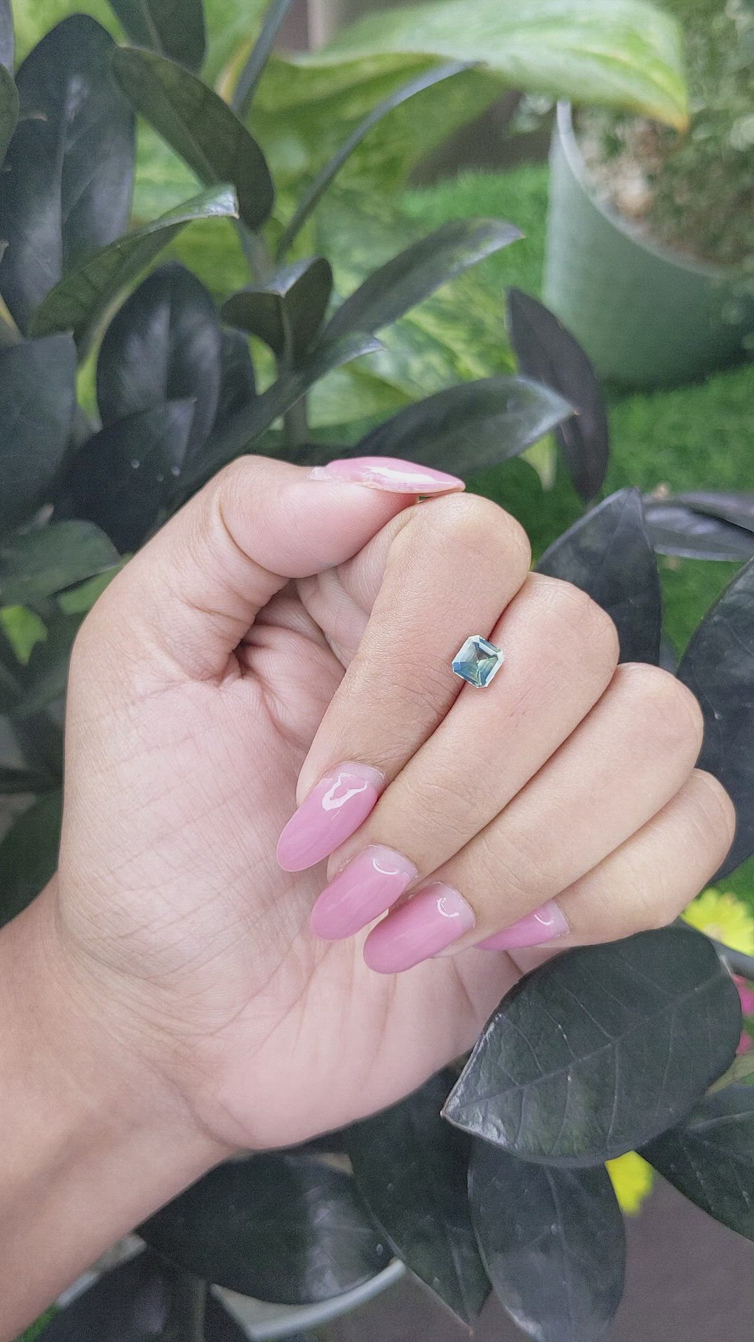 1.13 Ct. Bi Color Sapphire from Madagascar Size Video