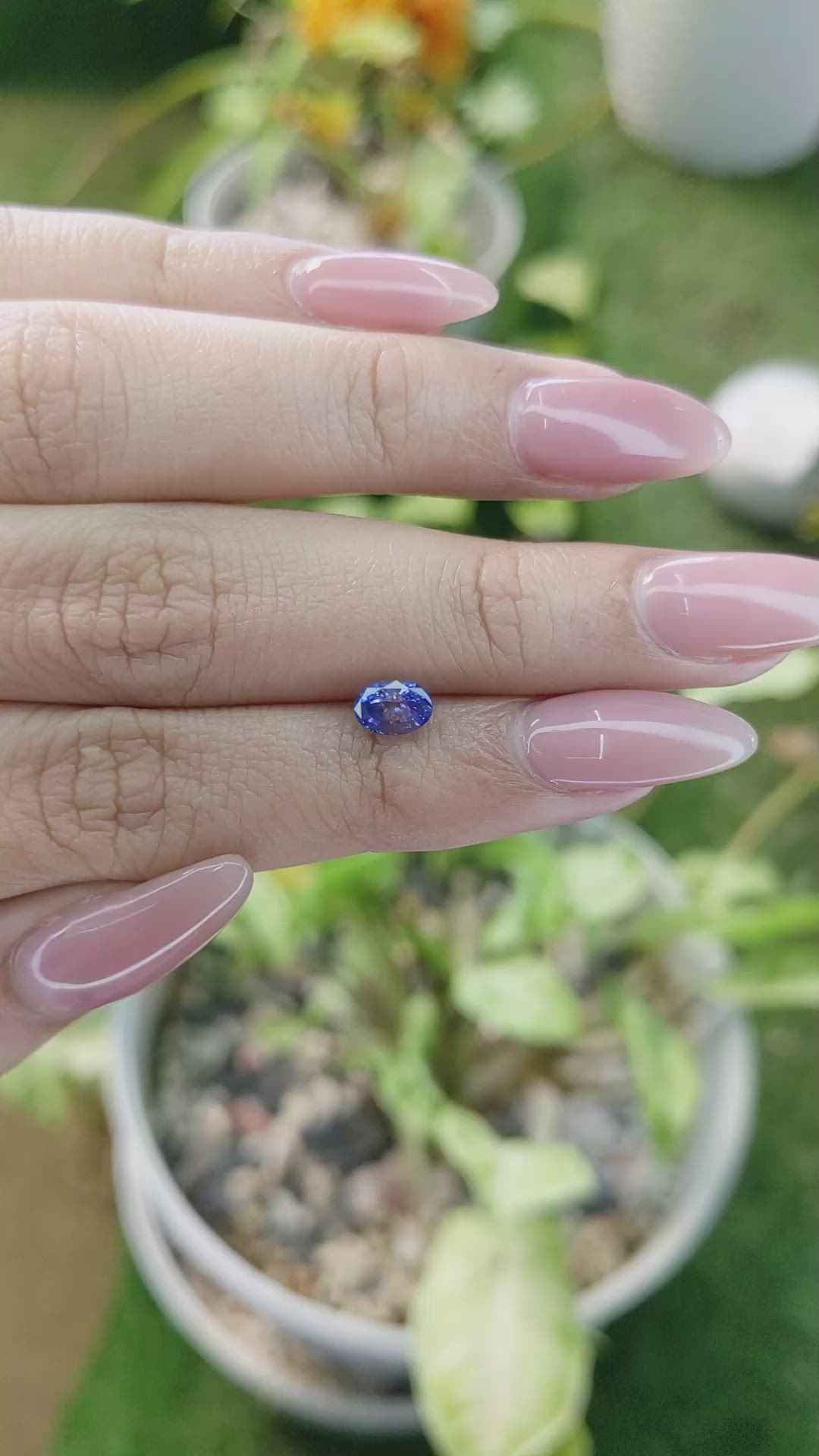 0.80 Ct. Bi Color Sapphire from Ceylon (Sri Lanka) Size Video