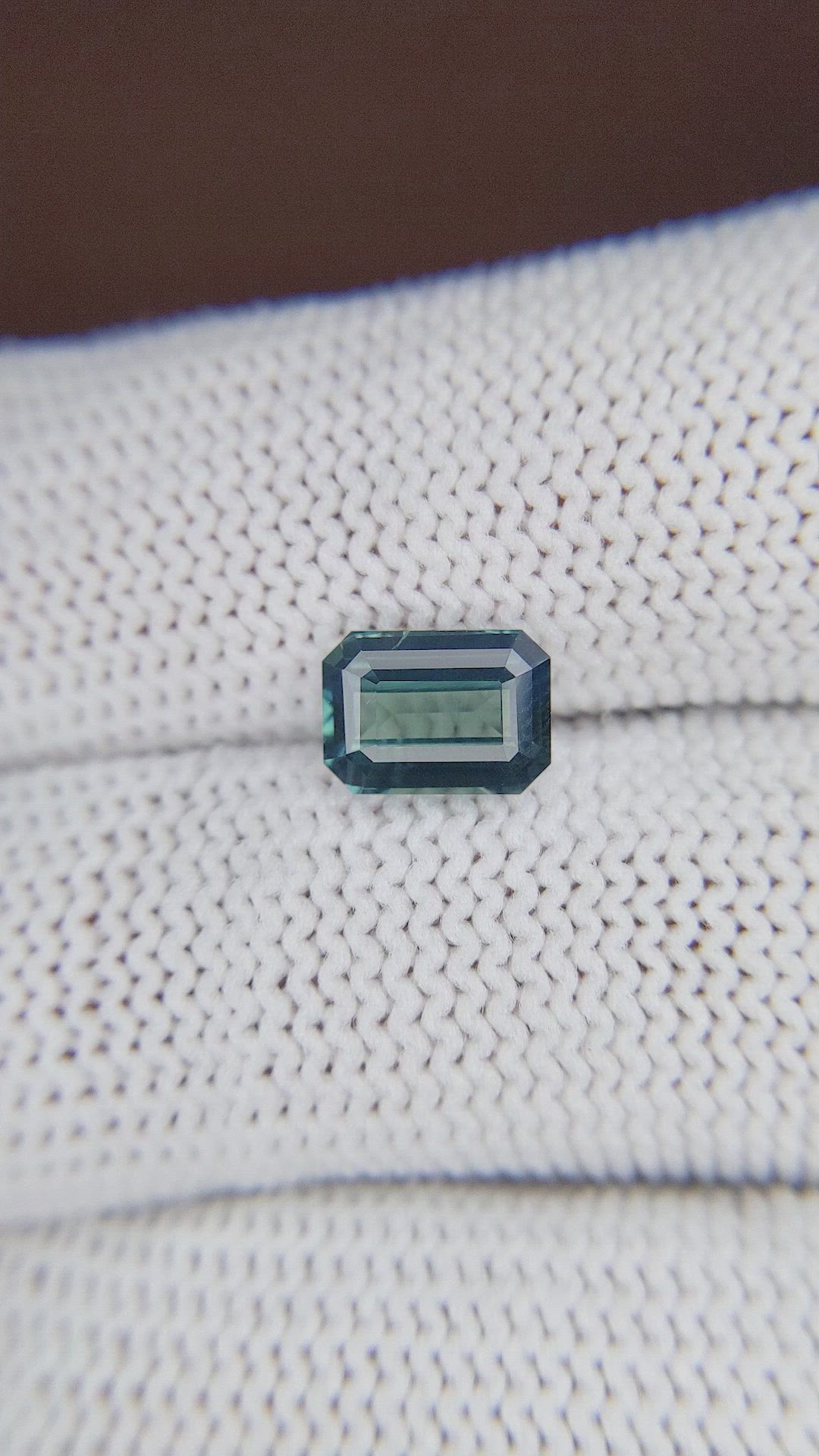 2.05 Ct. Greenish Blue Sapphire from Madagascar Size Video
