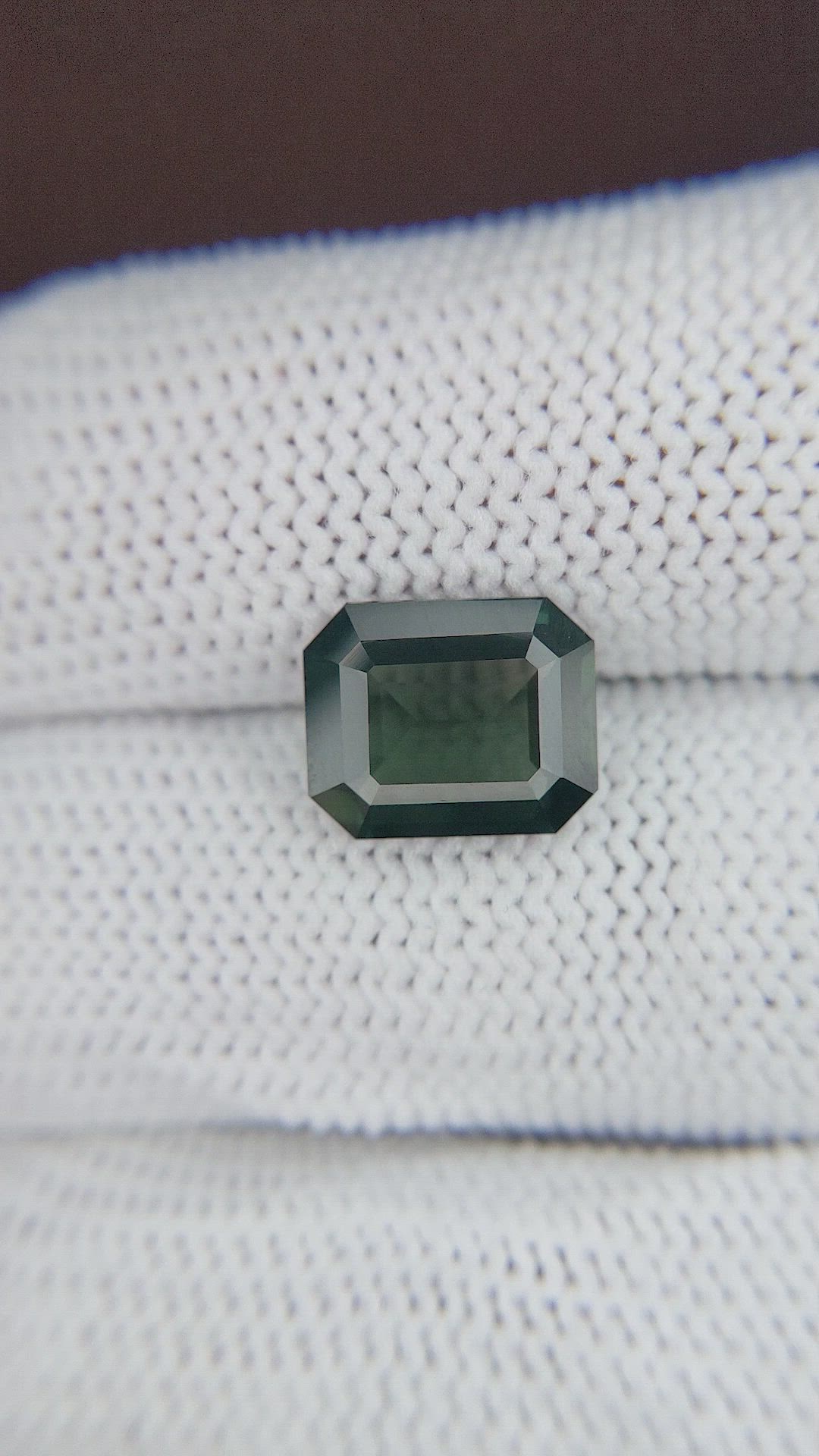 3.97 Ct. Bluish Green Sapphire from Madagascar Size Video