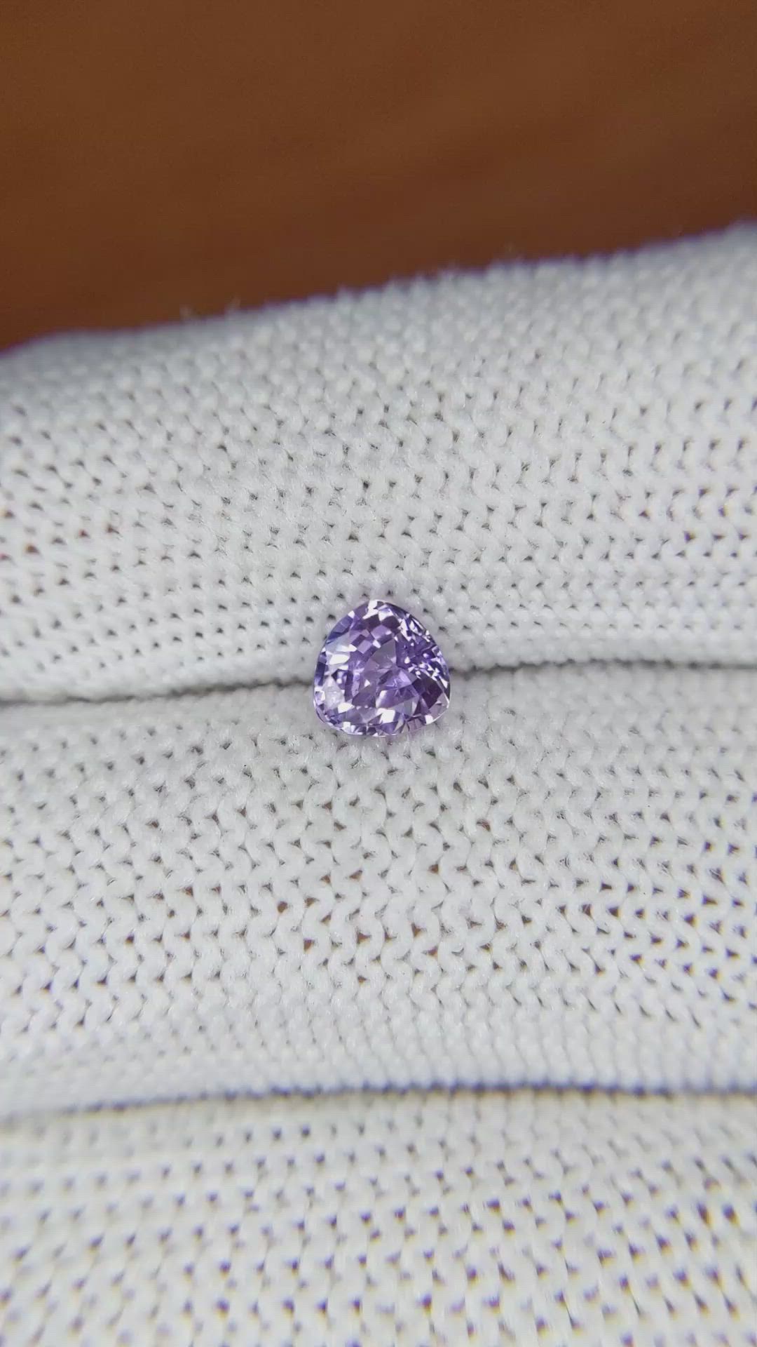 0.87 Ct. Purple Sapphire from Ceylon (Sri Lanka) Size Video