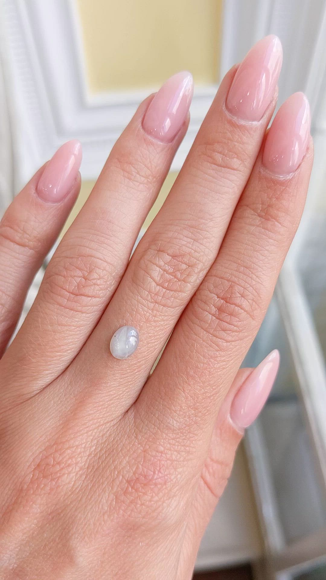 0.89 Ct. Grey Star Sapphire from Ceylon (Sri Lanka) Size Video