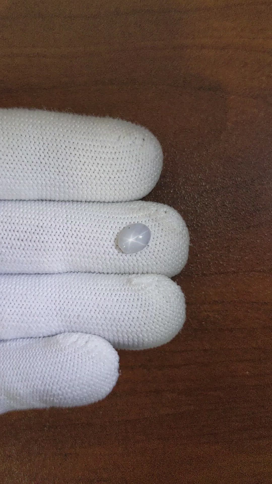 0.89 Ct. Grey Star Sapphire from Ceylon (Sri Lanka) Size Video