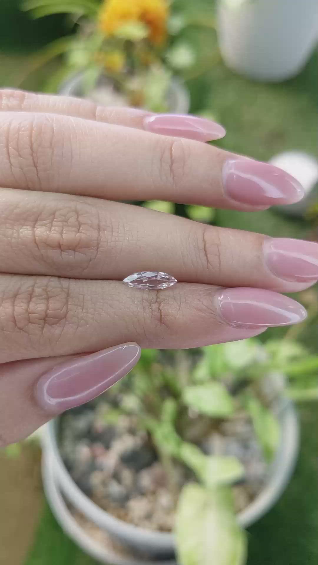 0.82 Ct. Pink Sapphire from Ceylon (Sri Lanka) Size Video