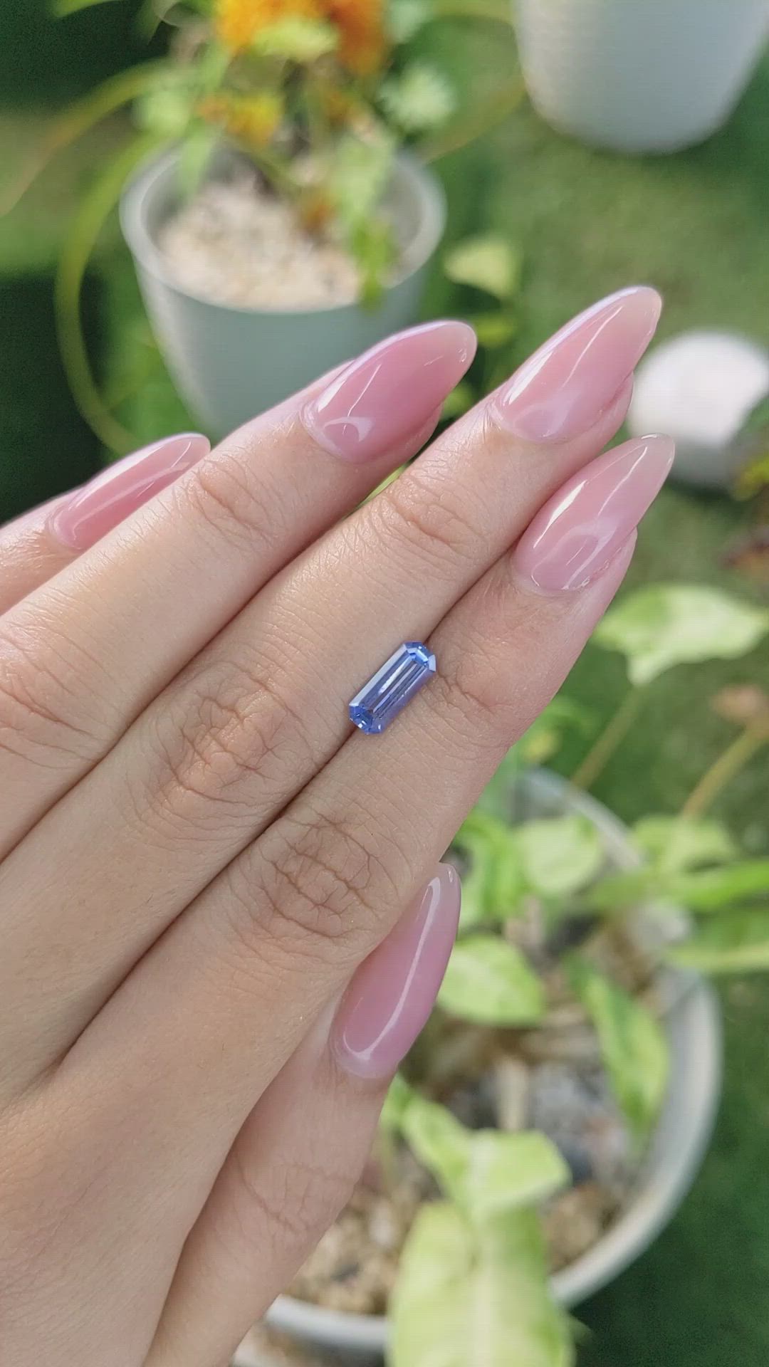 1.08 Ct. Blue Sapphire from Ceylon (Sri Lanka) Size Video