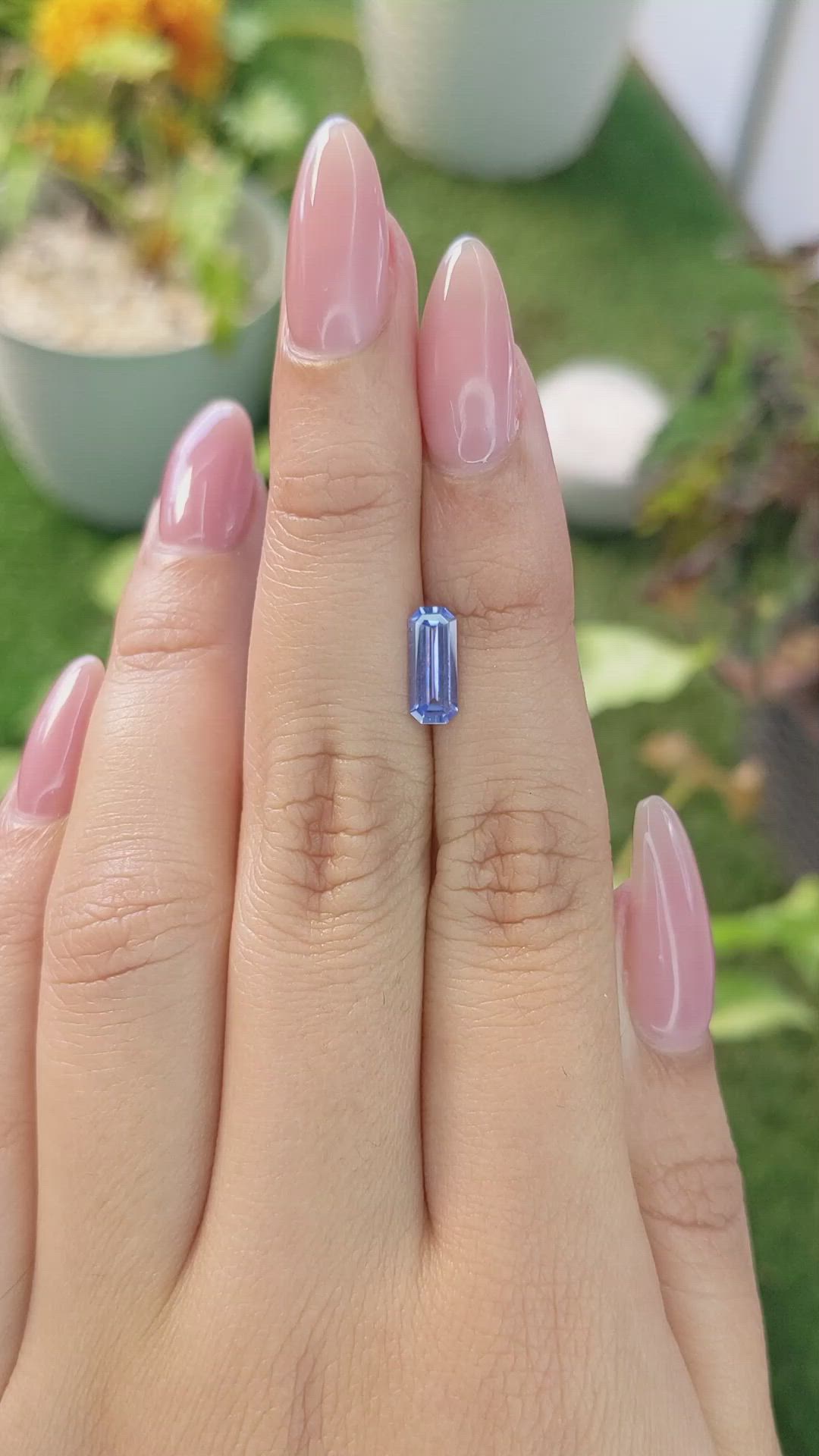 1.08 Ct. Blue Sapphire from Ceylon (Sri Lanka) Size Video