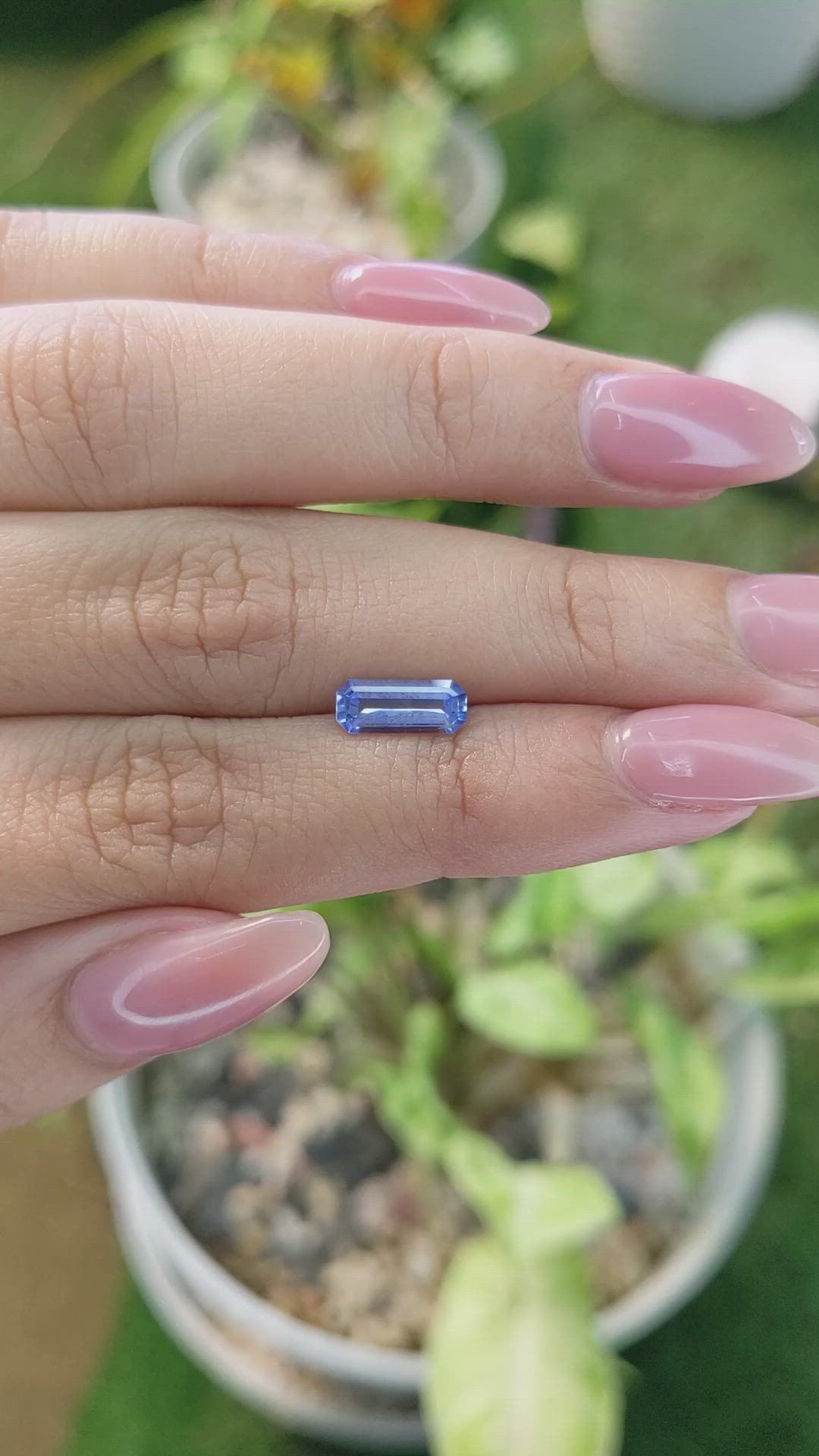 1.08 Ct. Blue Sapphire from Ceylon (Sri Lanka) Size Video