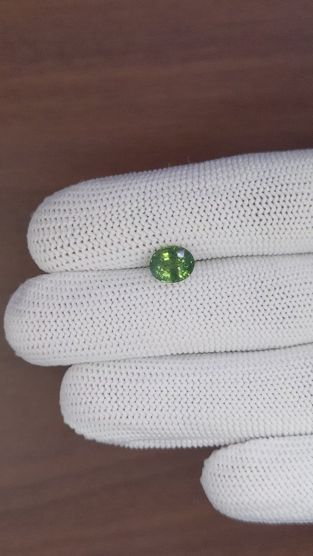 2.02 Ct. Green Sapphire from Madagascar Size Video