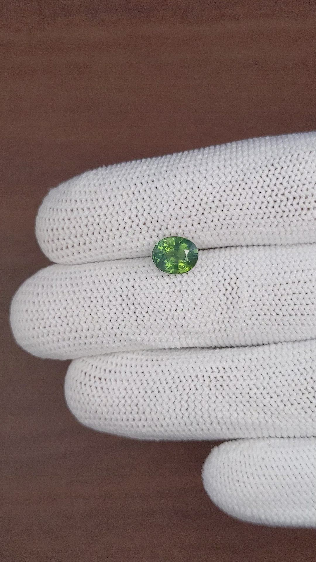 2.02 Ct. Green Sapphire from Madagascar Size Video