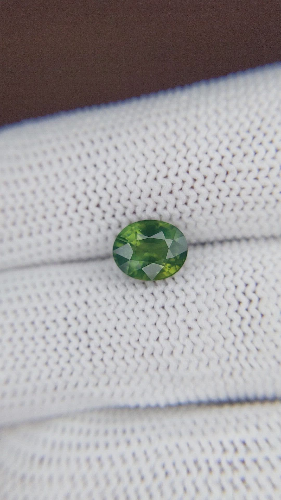 2.02 Ct. Green Sapphire from Madagascar Size Video