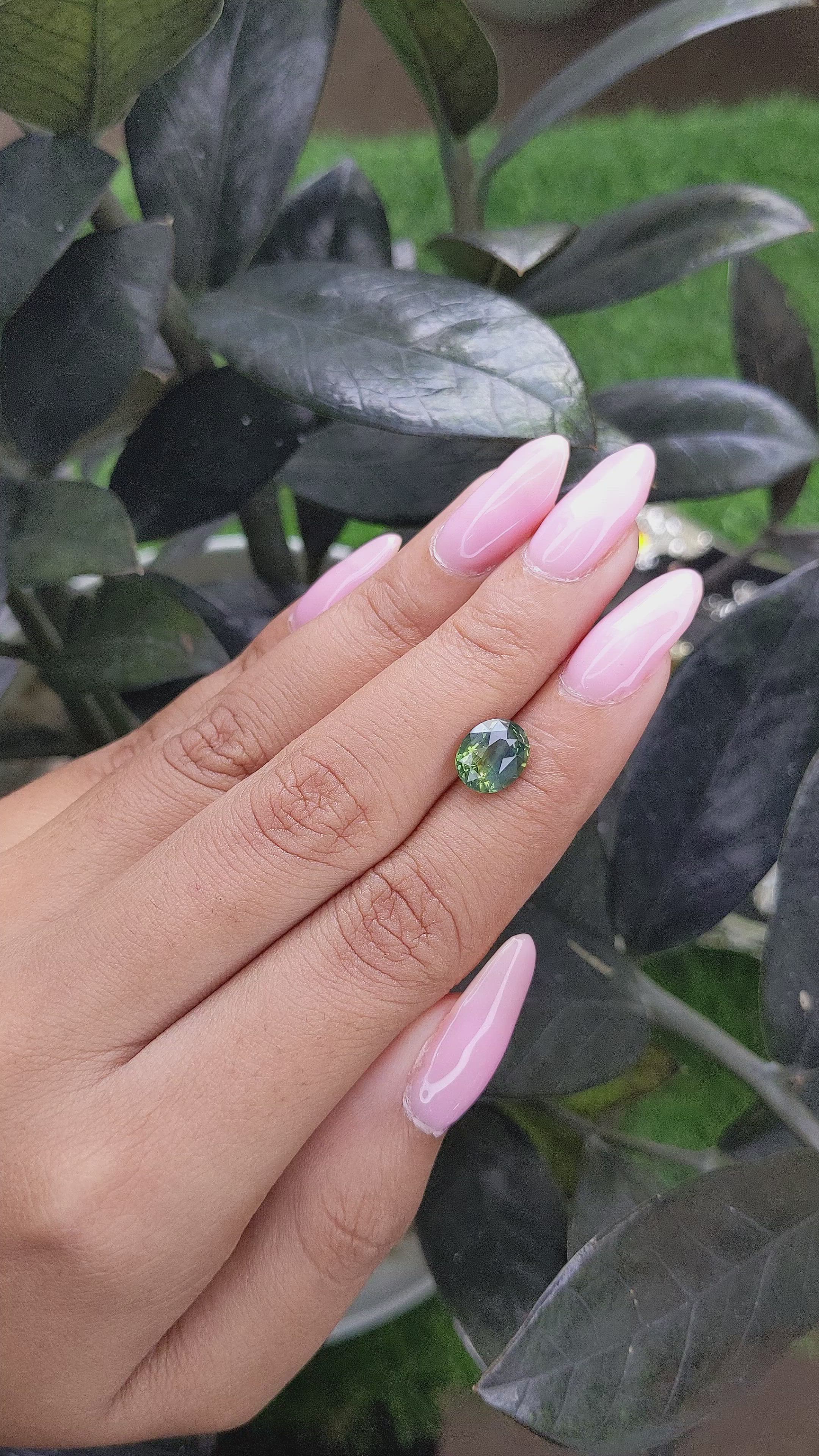 2.61 Ct. Bi Color Sapphire from Madagascar Size Video