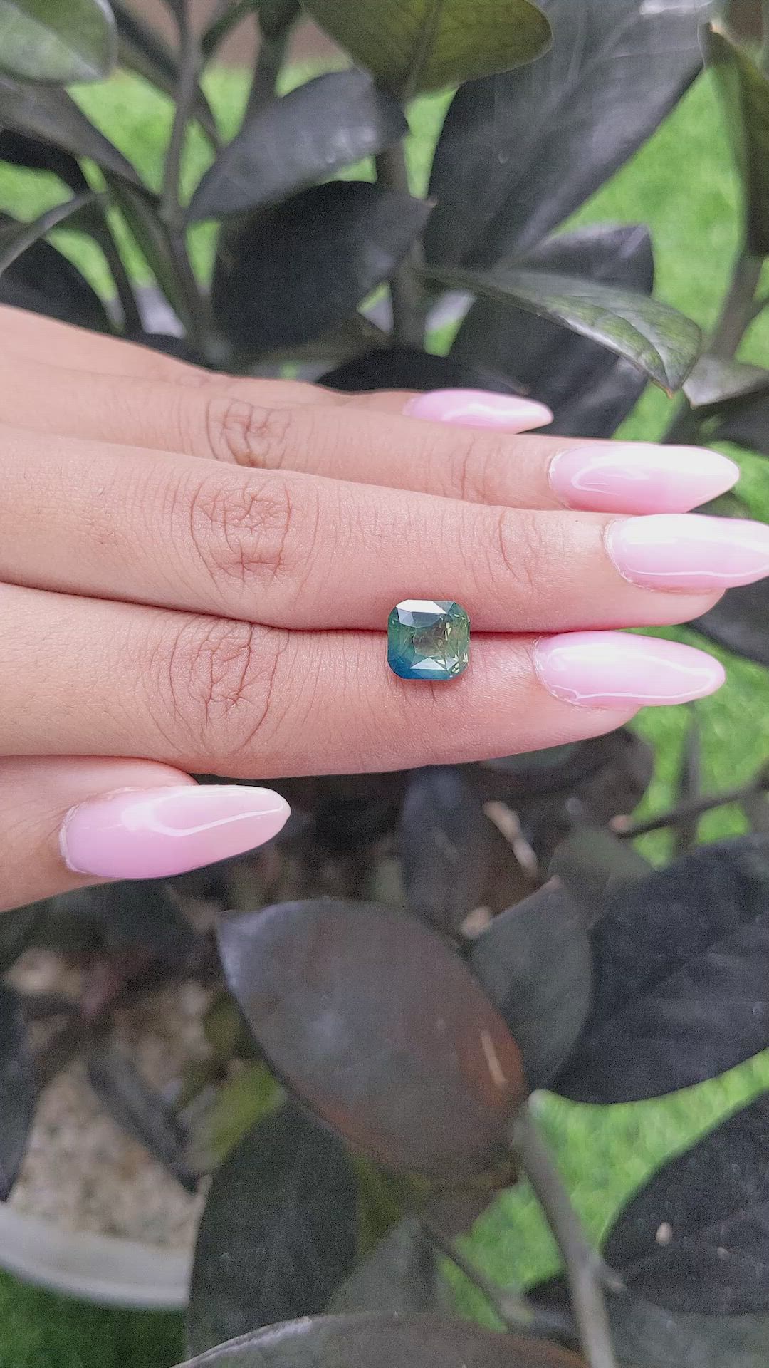 3.54 Ct. Bi Color Sapphire from Madagascar Size Video