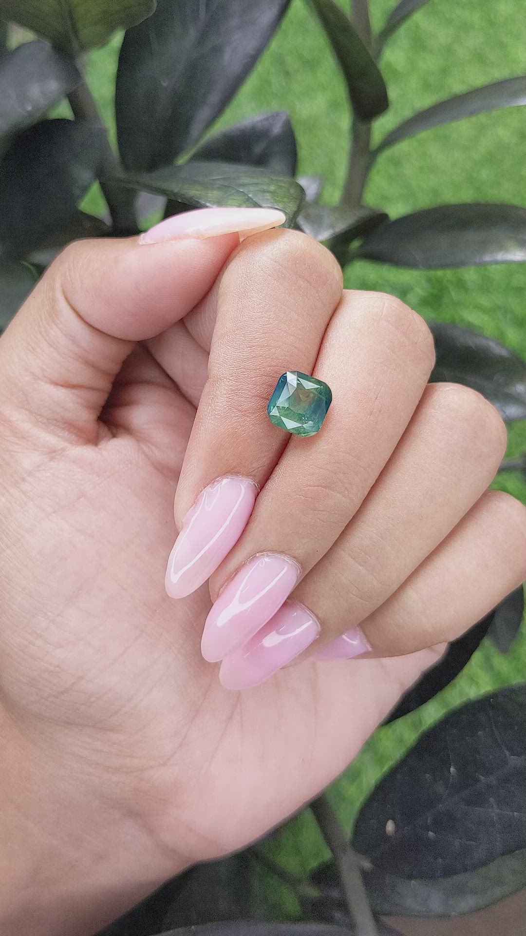 3.54 Ct. Bi Color Sapphire from Madagascar Size Video