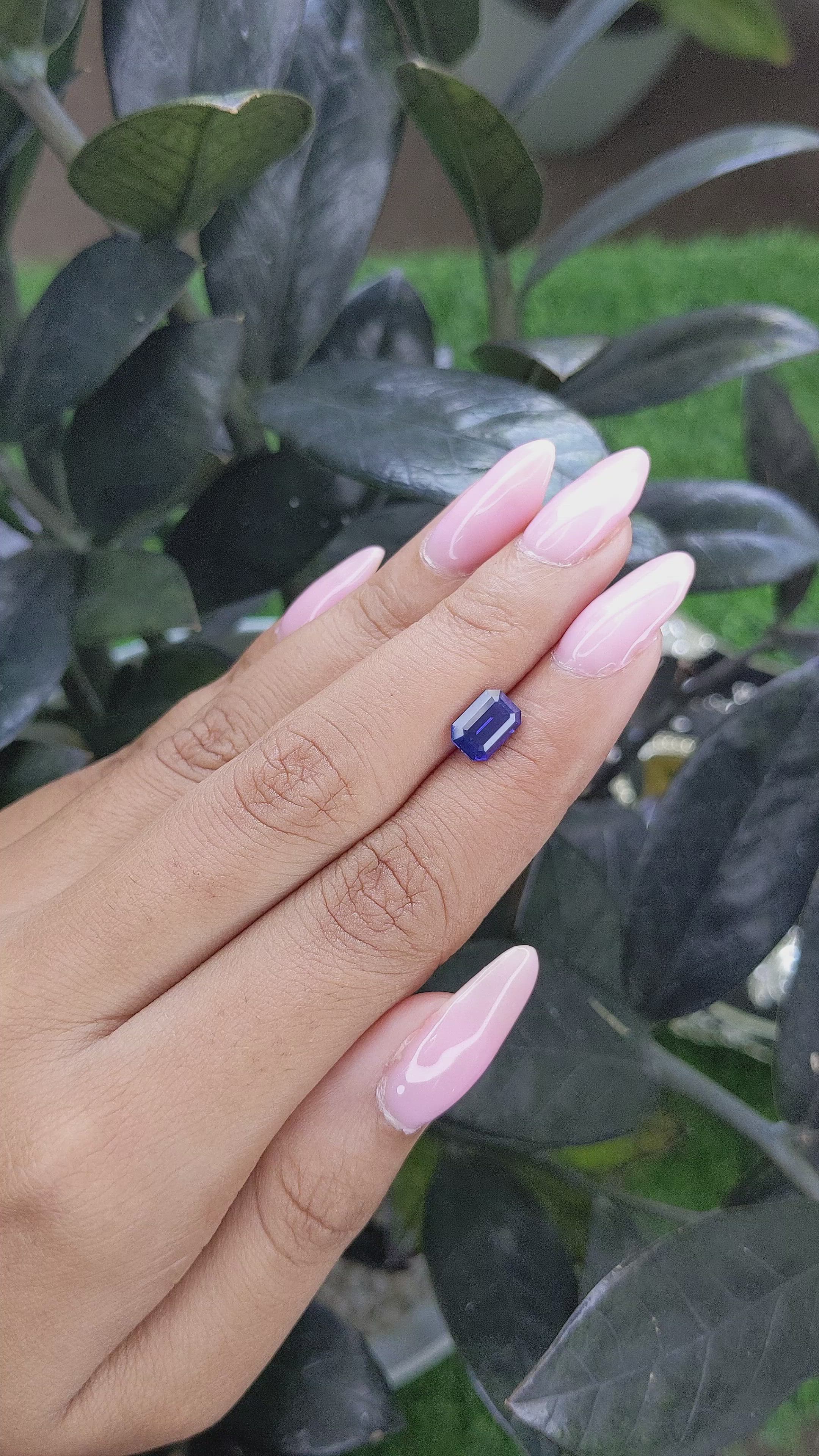1.80 Ct. Color Change Sapphire from Ceylon (Sri Lanka) Size Video