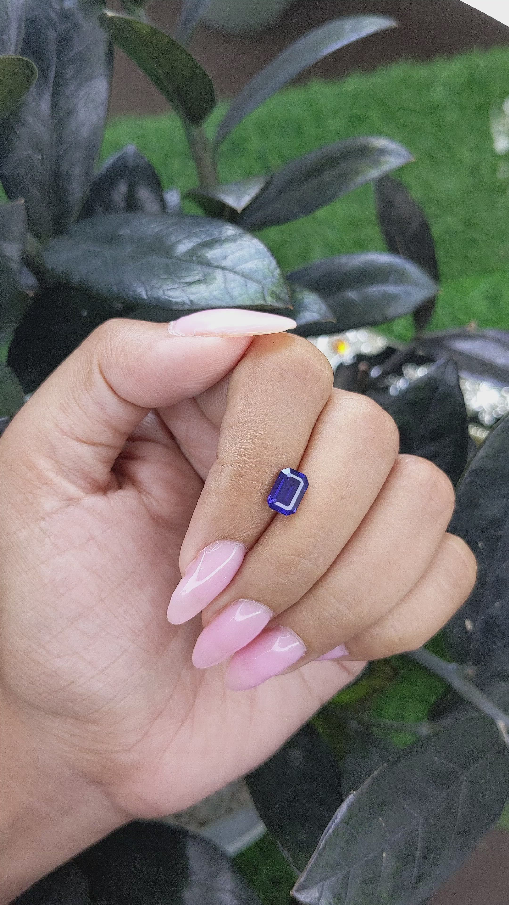 1.80 Ct. Color Change Sapphire from Ceylon (Sri Lanka) Size Video