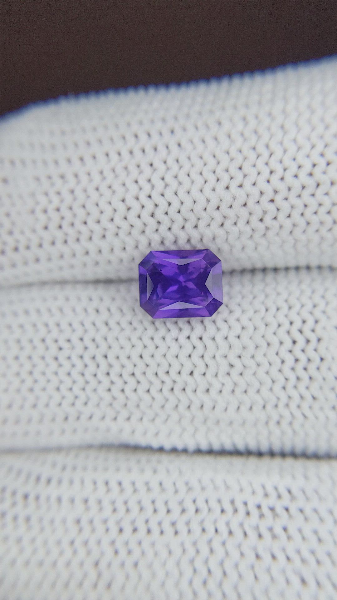 1.87 Ct. Purple Sapphire from Ceylon (Sri Lanka) Size Video