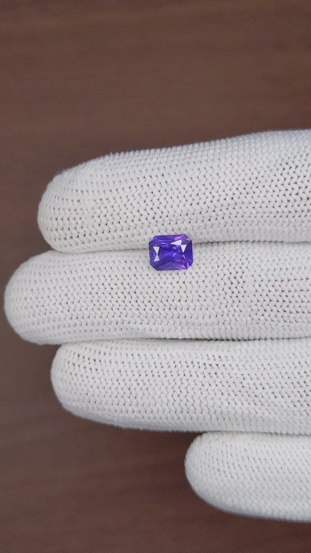 1.87 Ct. Purple Sapphire from Ceylon (Sri Lanka) Size Video