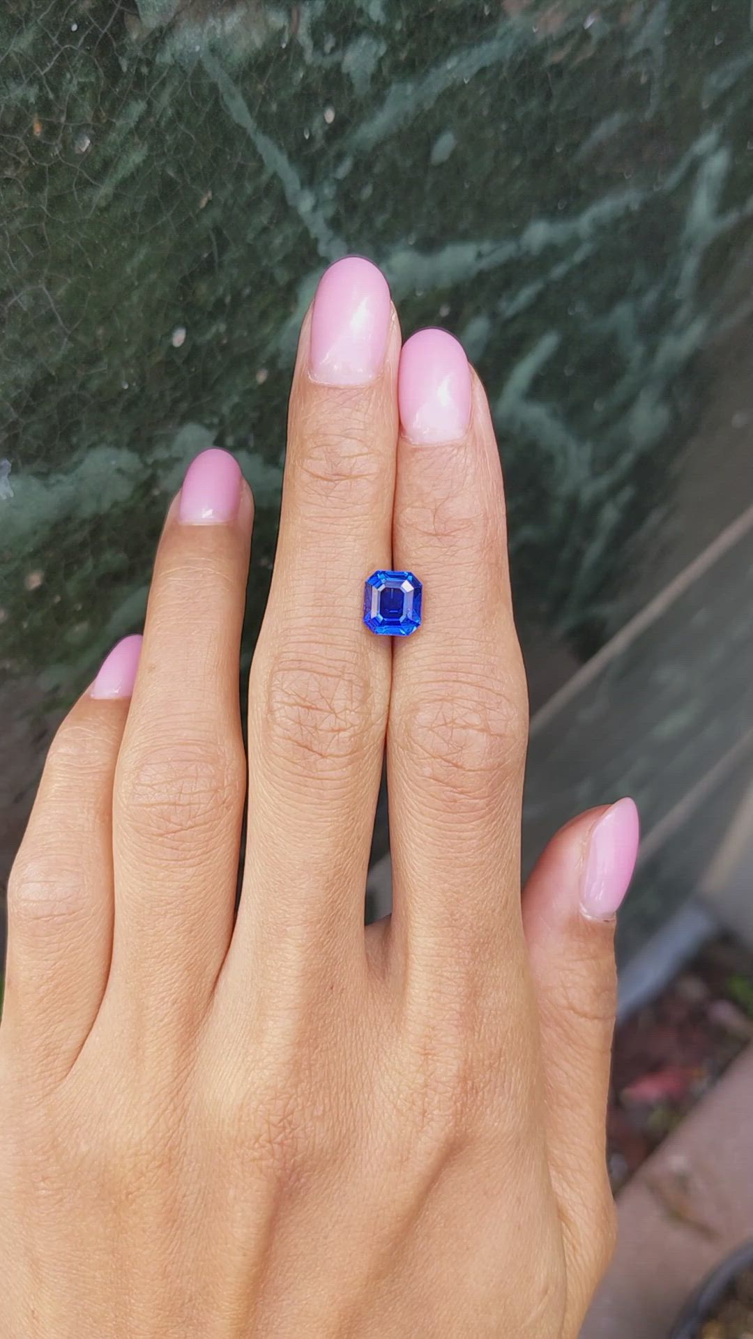 2.58 Ct. Blue Sapphire from Ceylon (Sri Lanka) Size Video