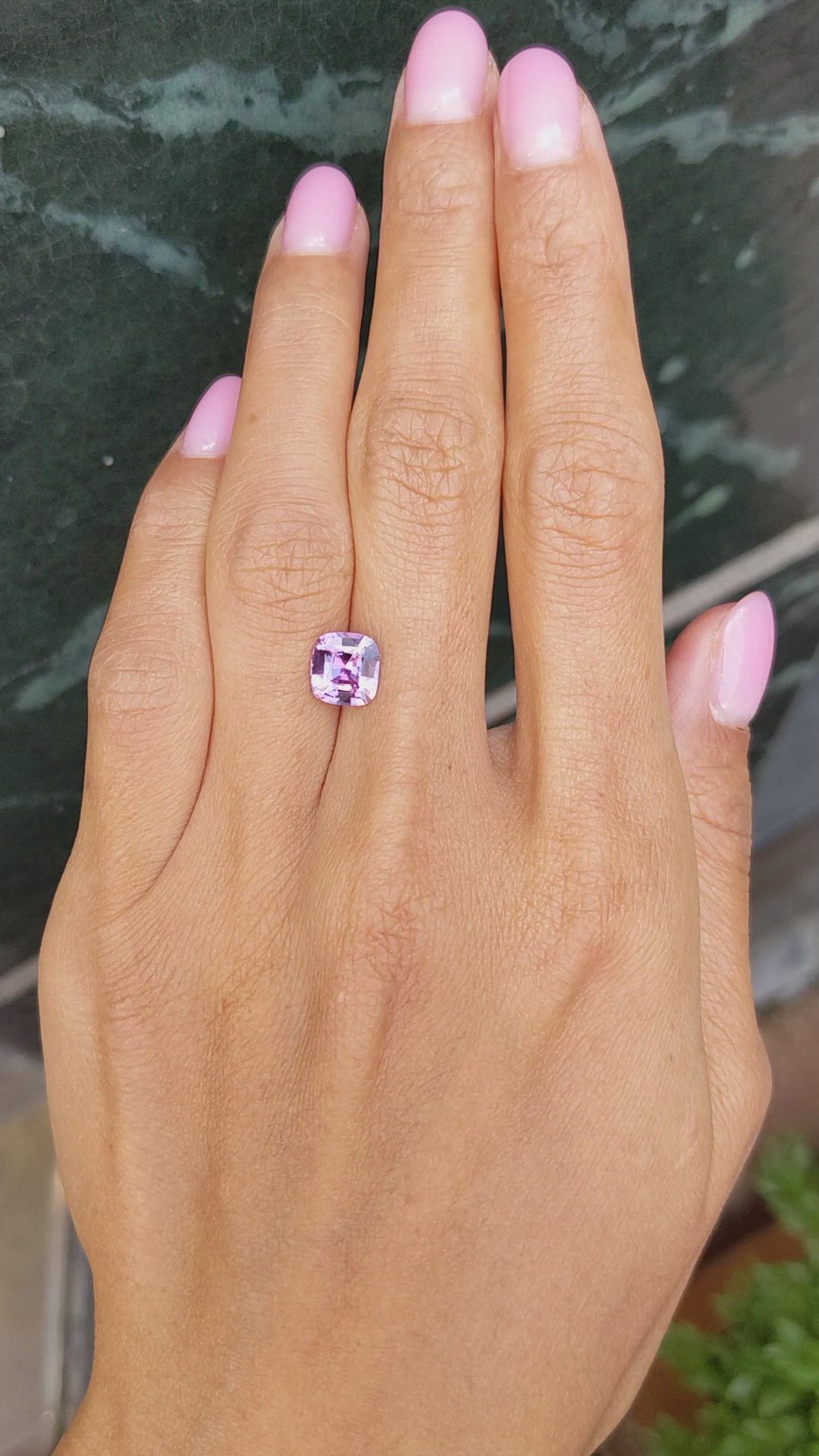 2.00 Ct. Purplish Pink Sapphire from Ceylon (Sri Lanka) Size Video