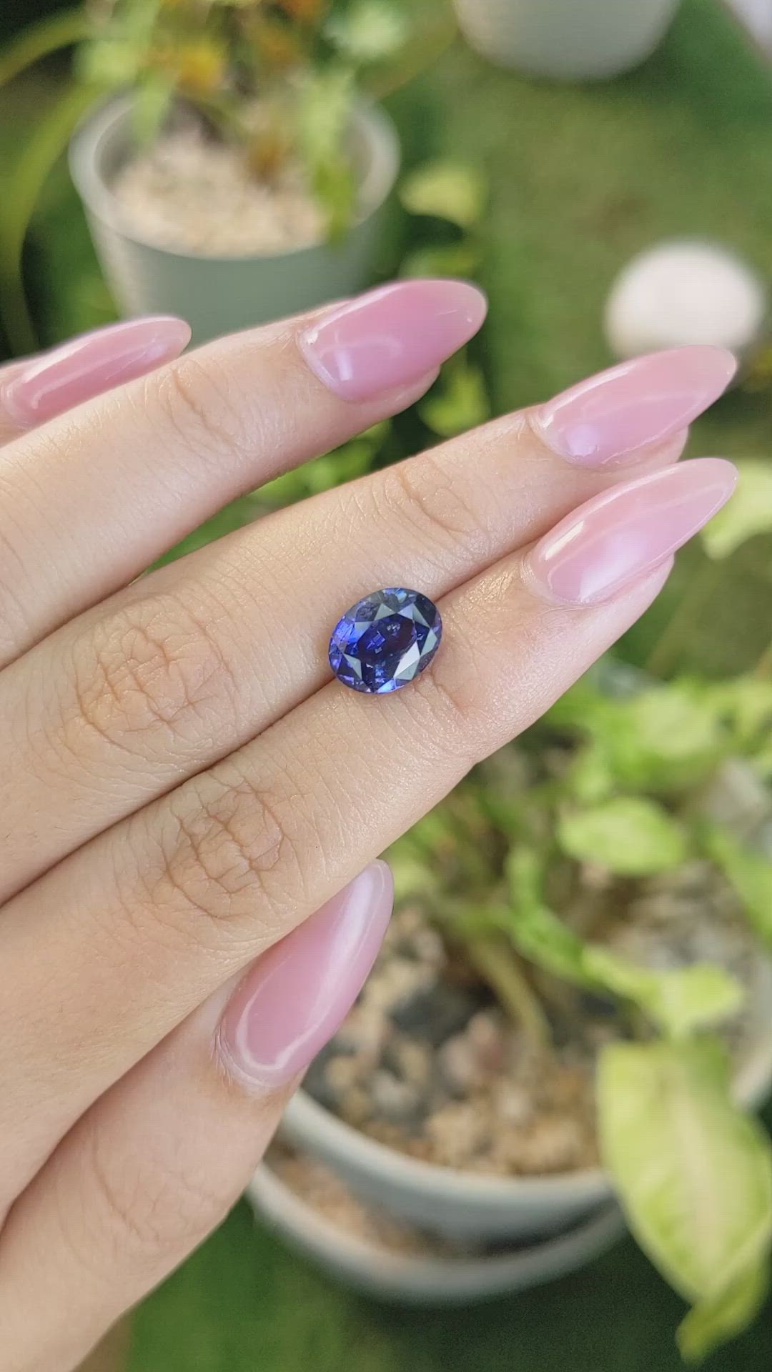 3.57 Ct. Blue Sapphire from Ceylon (Sri Lanka) Size Video