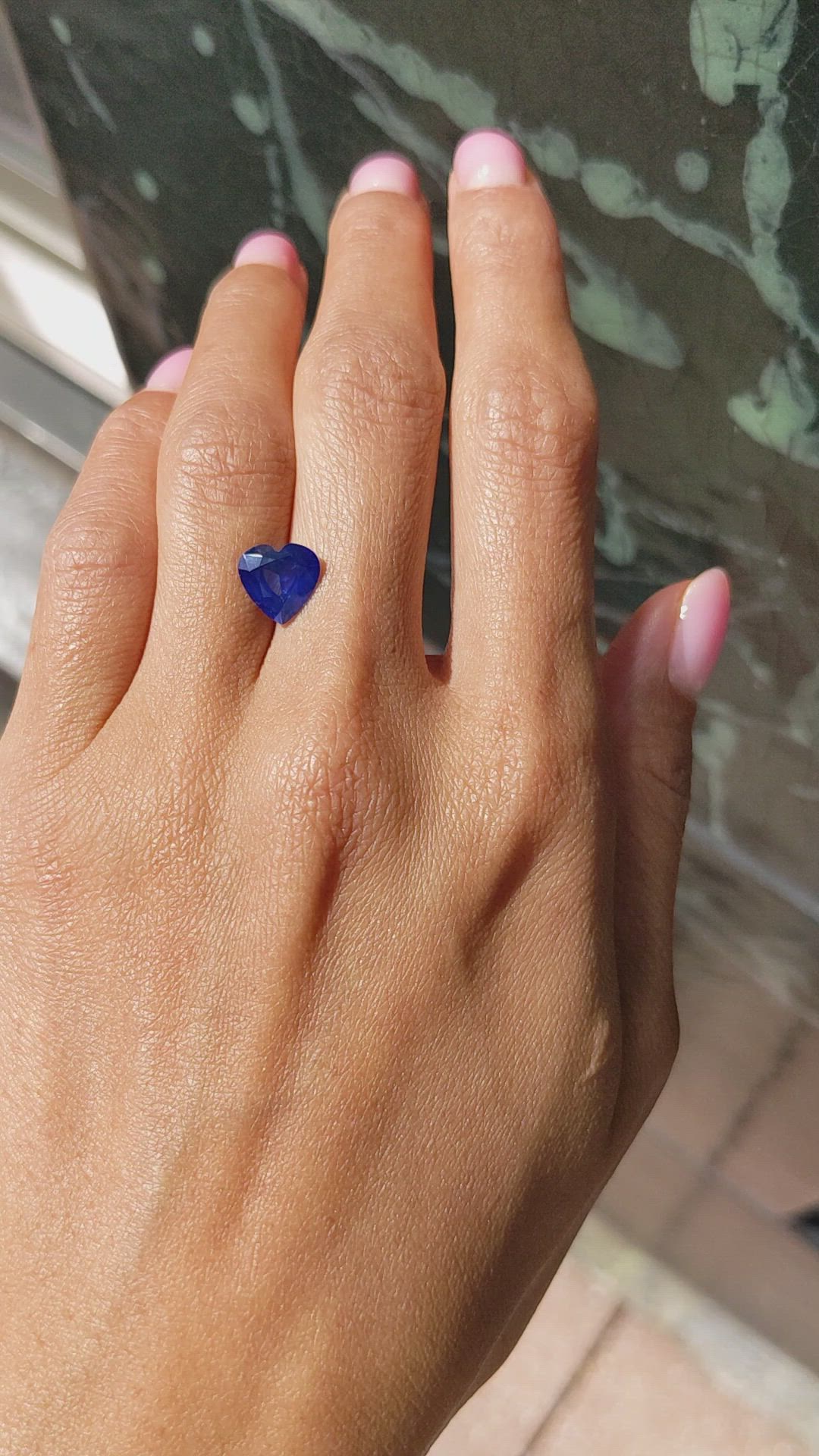 2.71 Ct. Blue Sapphire from Ceylon (Sri Lanka) Size Video
