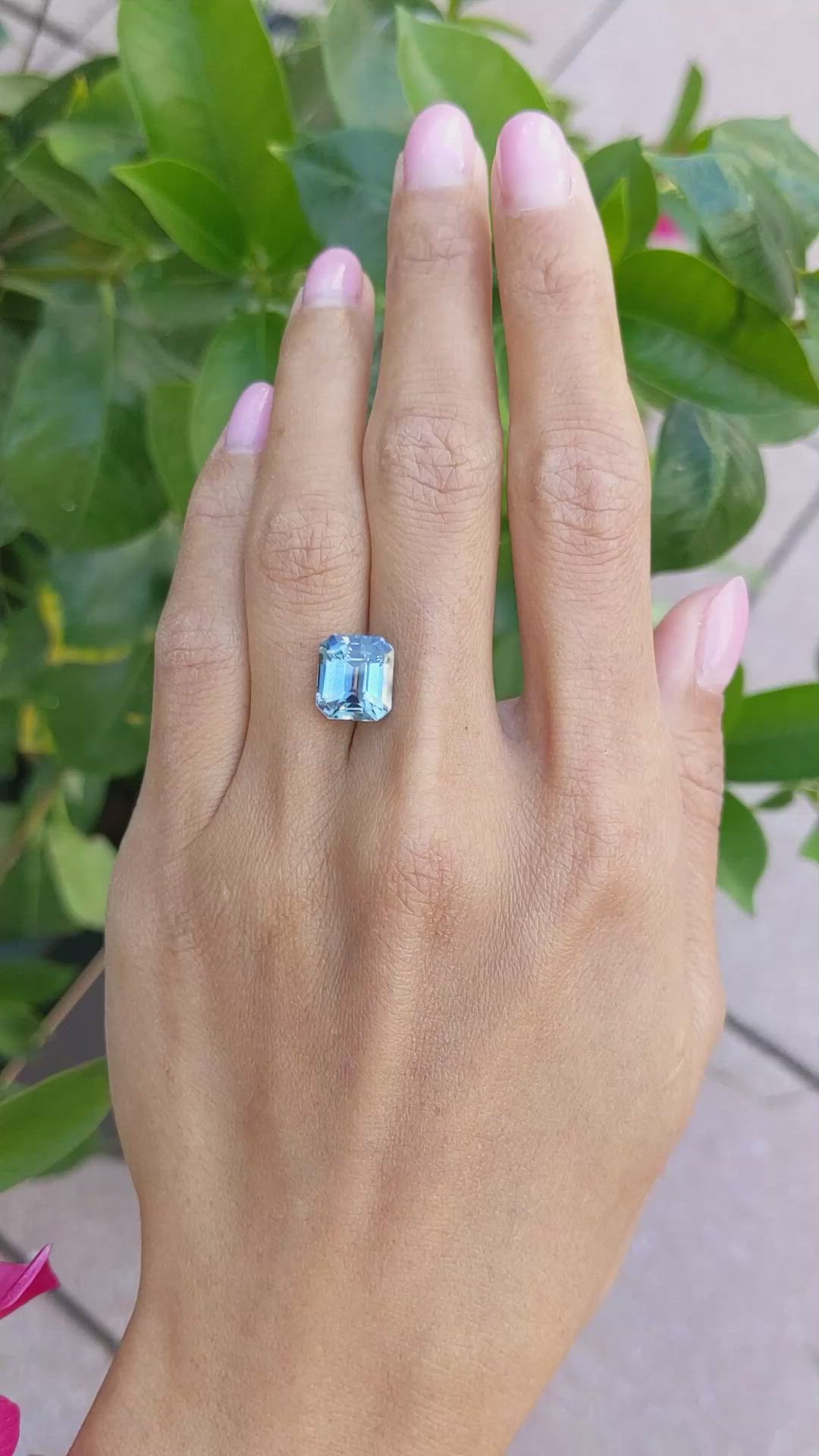 6.03 Ct. Greyish Blue Sapphire from Madagascar Size Video