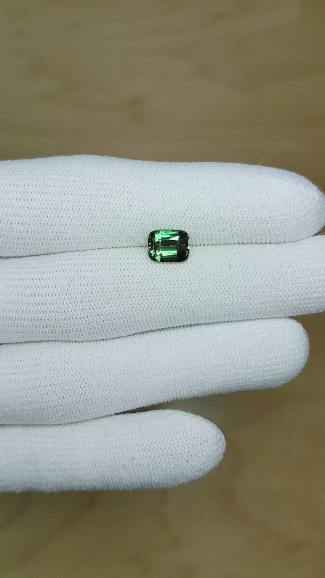 2.01 Ct. Bluish Green Sapphire from Ceylon (Sri Lanka) Size Video