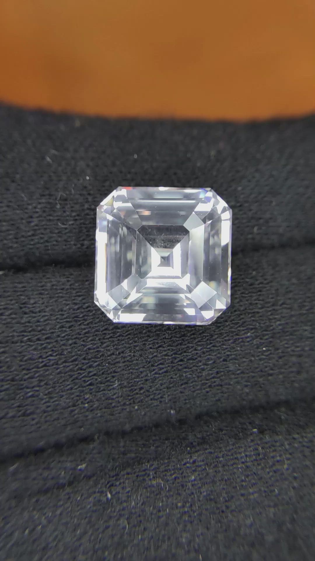 12.01 Ct. White Sapphire from Ceylon (Sri Lanka) Size Video