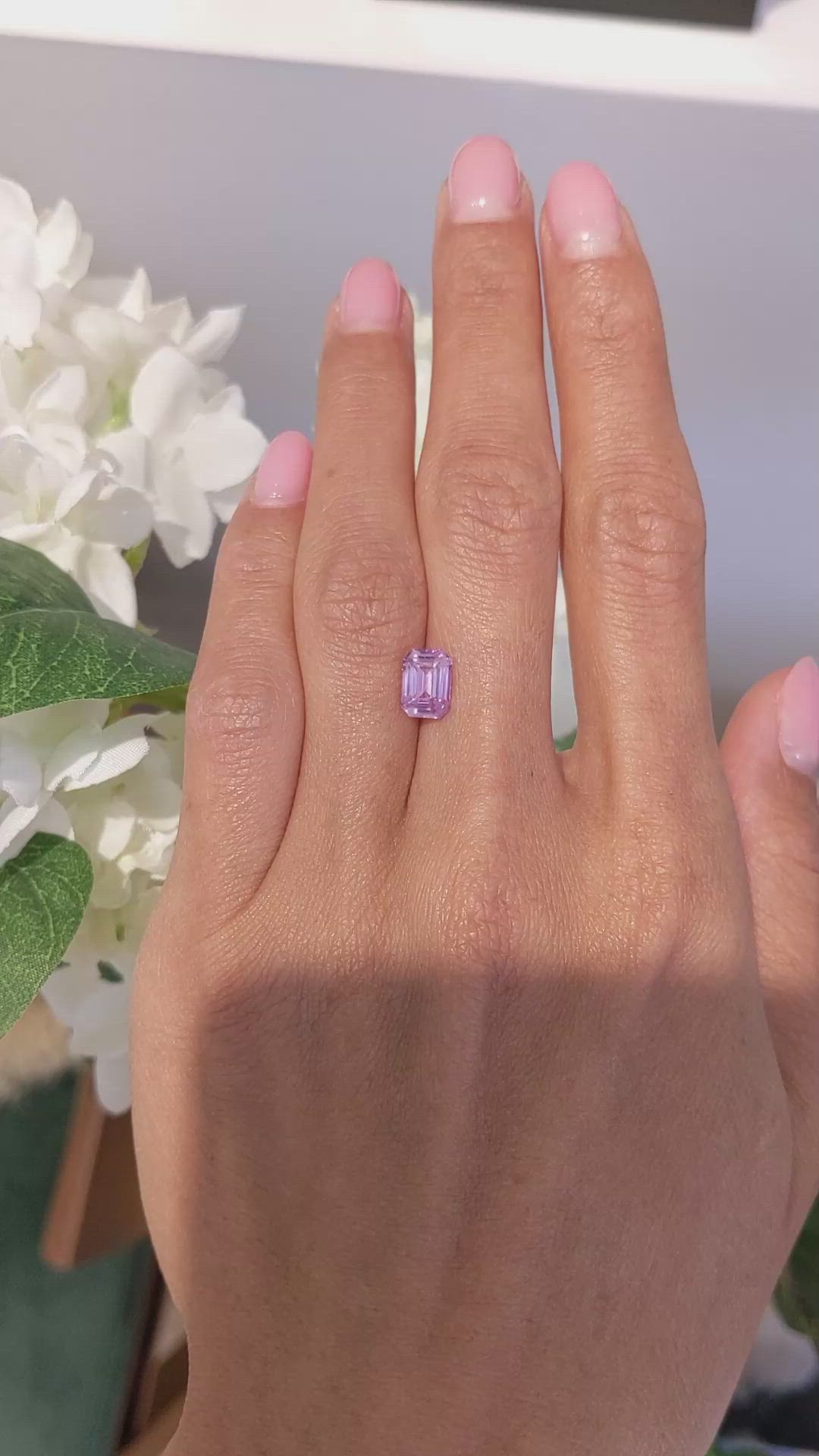 2.02 Ct. Pink Sapphire from Ceylon (Sri Lanka) Size Video