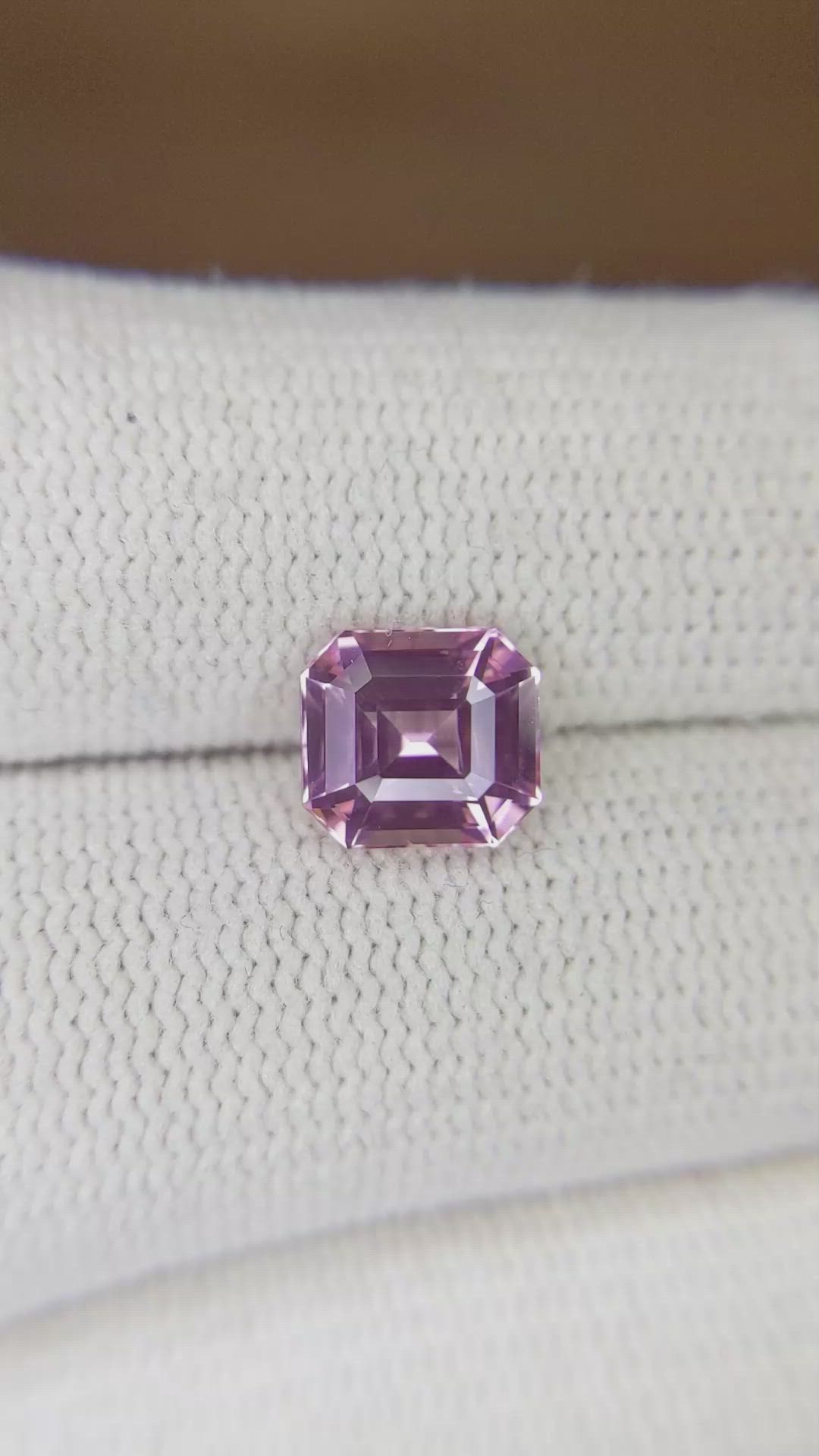 2.38 Ct. Pink Sapphire from Ceylon (Sri Lanka) Size Video
