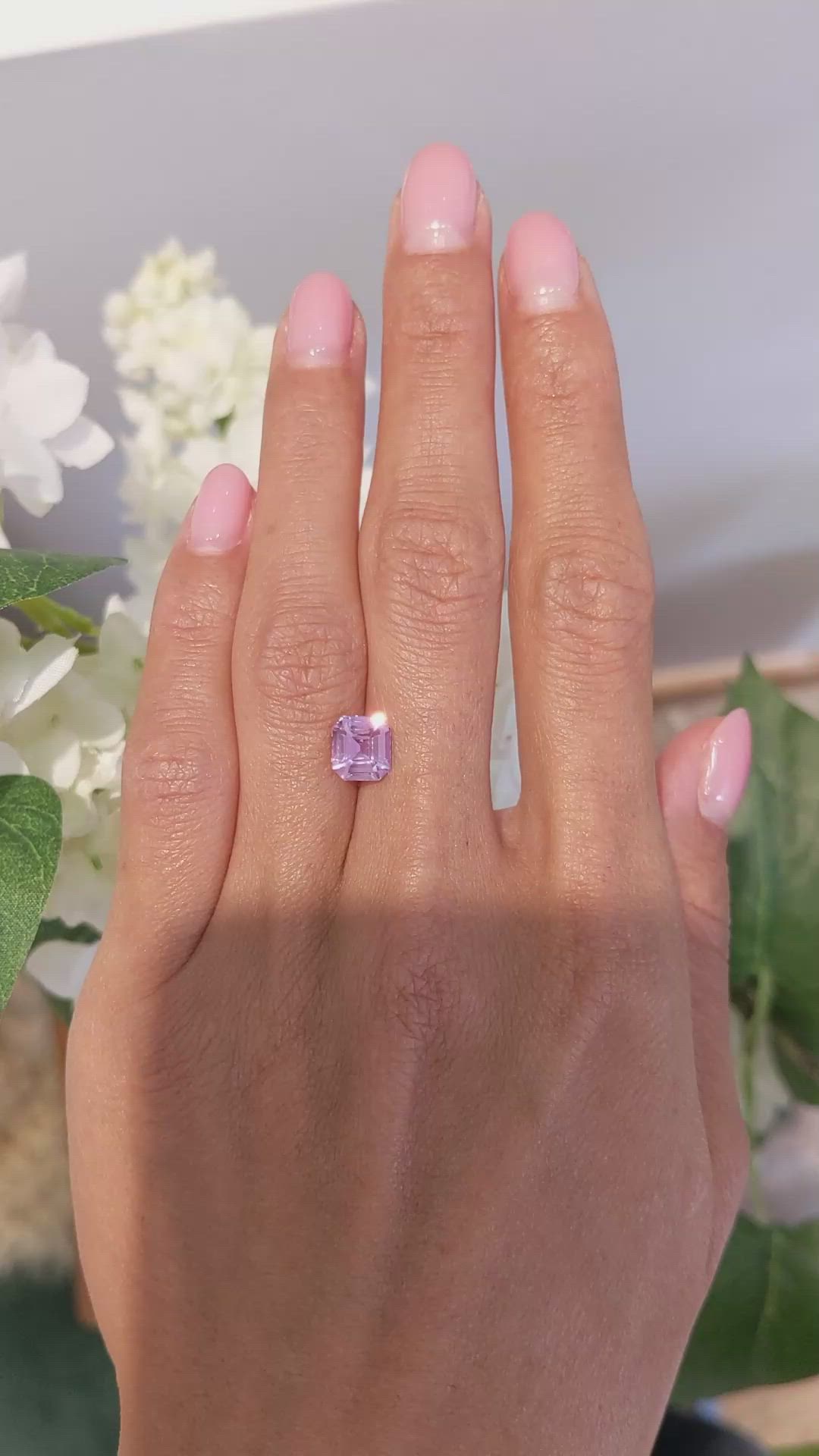 2.38 Ct. Pink Sapphire from Ceylon (Sri Lanka) Size Video