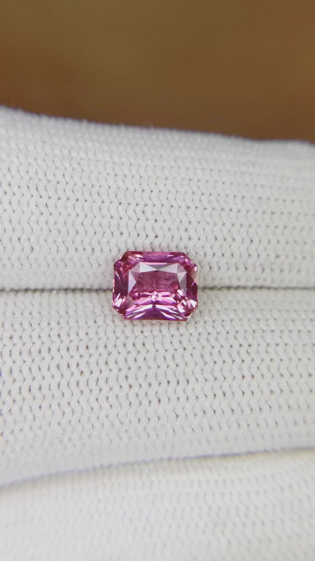 2.03 Ct. Pink Sapphire from Ceylon (Sri Lanka) Size Video