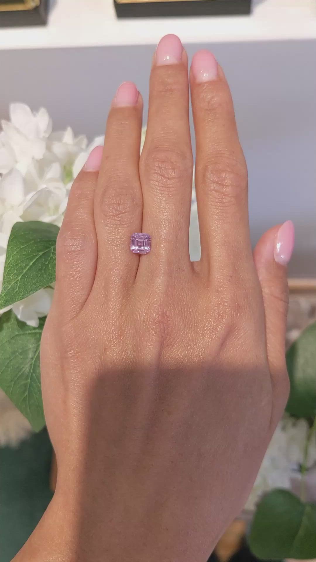 2.03 Ct. Pink Sapphire from Ceylon (Sri Lanka) Size Video