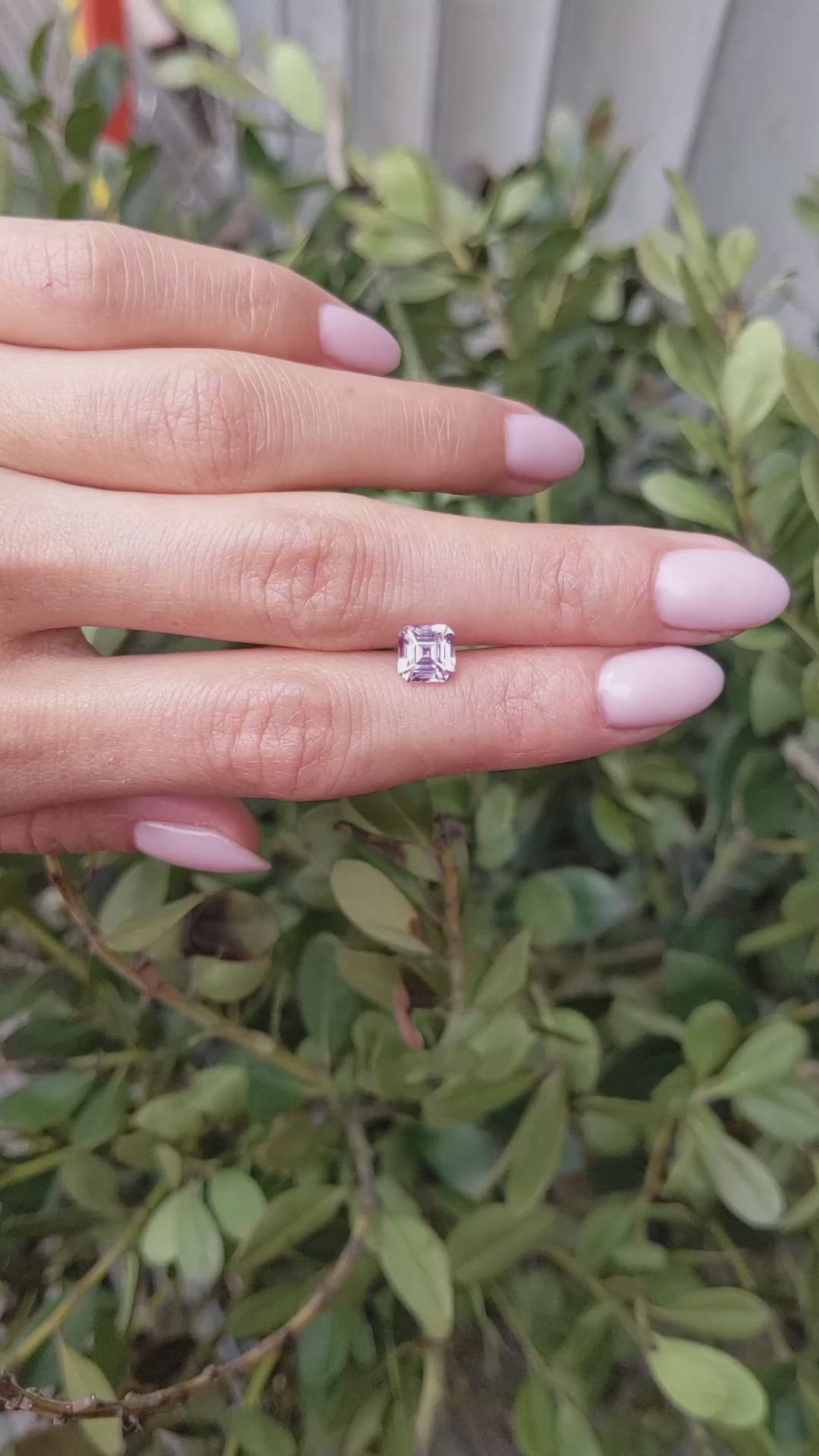 2.03 Ct. Pink Sapphire from Ceylon (Sri Lanka) Size Video