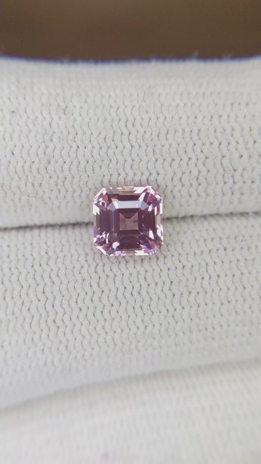 2.03 Ct. Pink Sapphire from Ceylon (Sri Lanka) Size Video