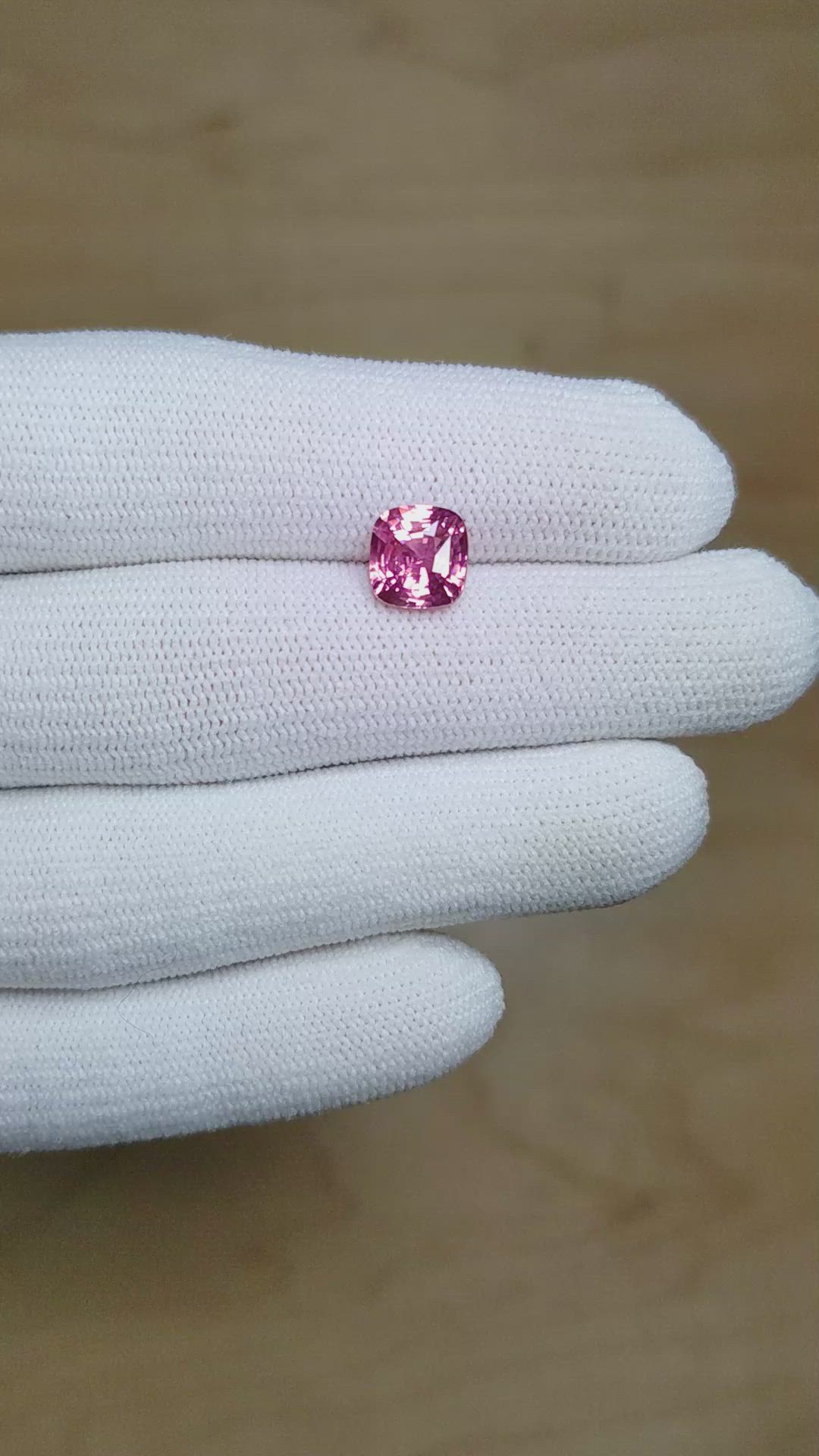 2.51 Ct. Pink Sapphire from Ceylon (Sri Lanka) Size Video