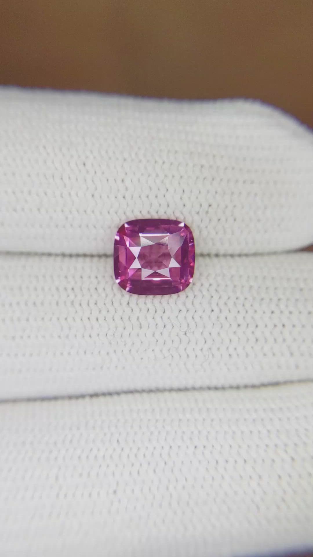 2.01 Ct. Pink Sapphire from Ceylon (Sri Lanka) Size Video