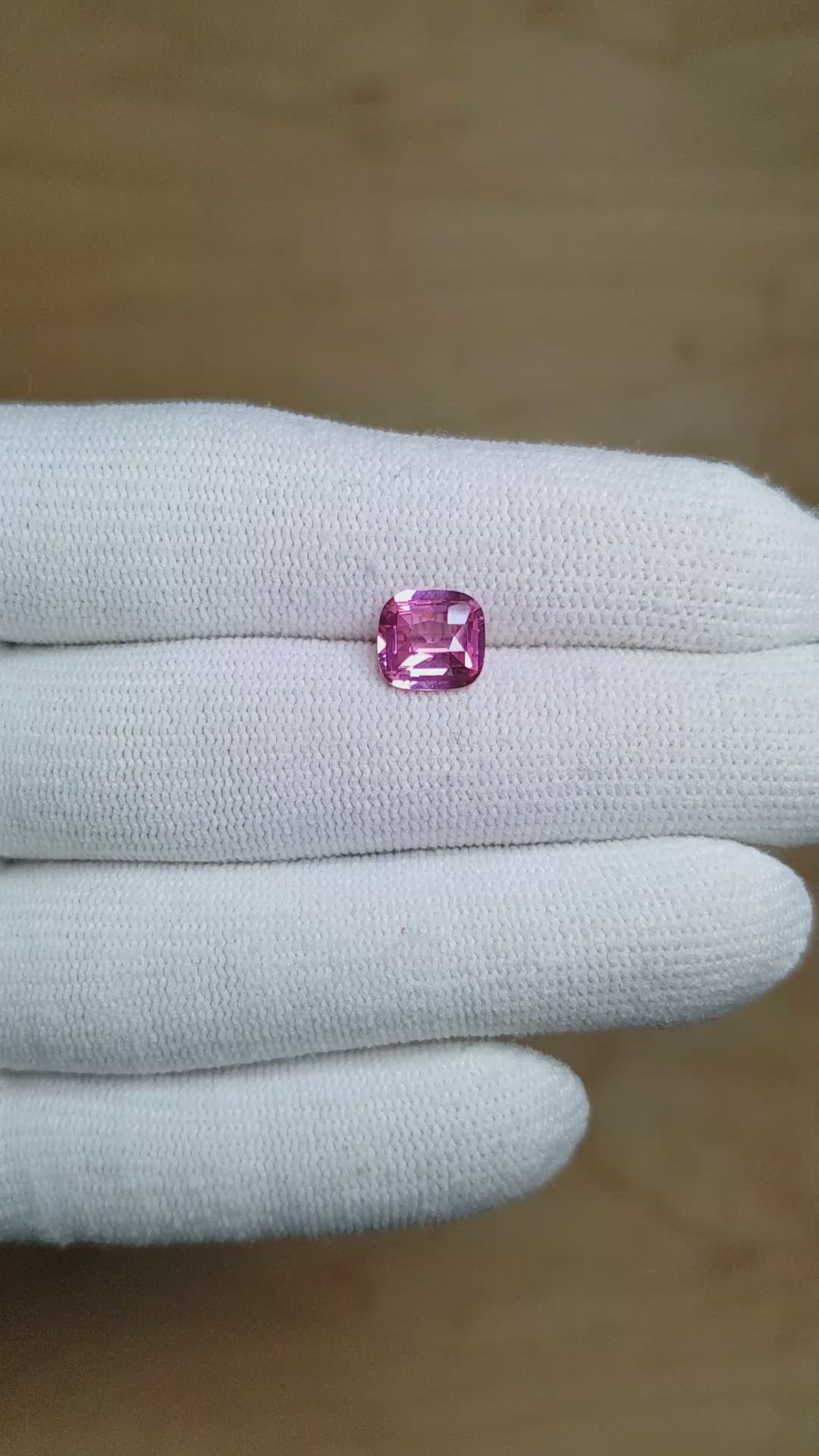 2.01 Ct. Pink Sapphire from Ceylon (Sri Lanka) Size Video