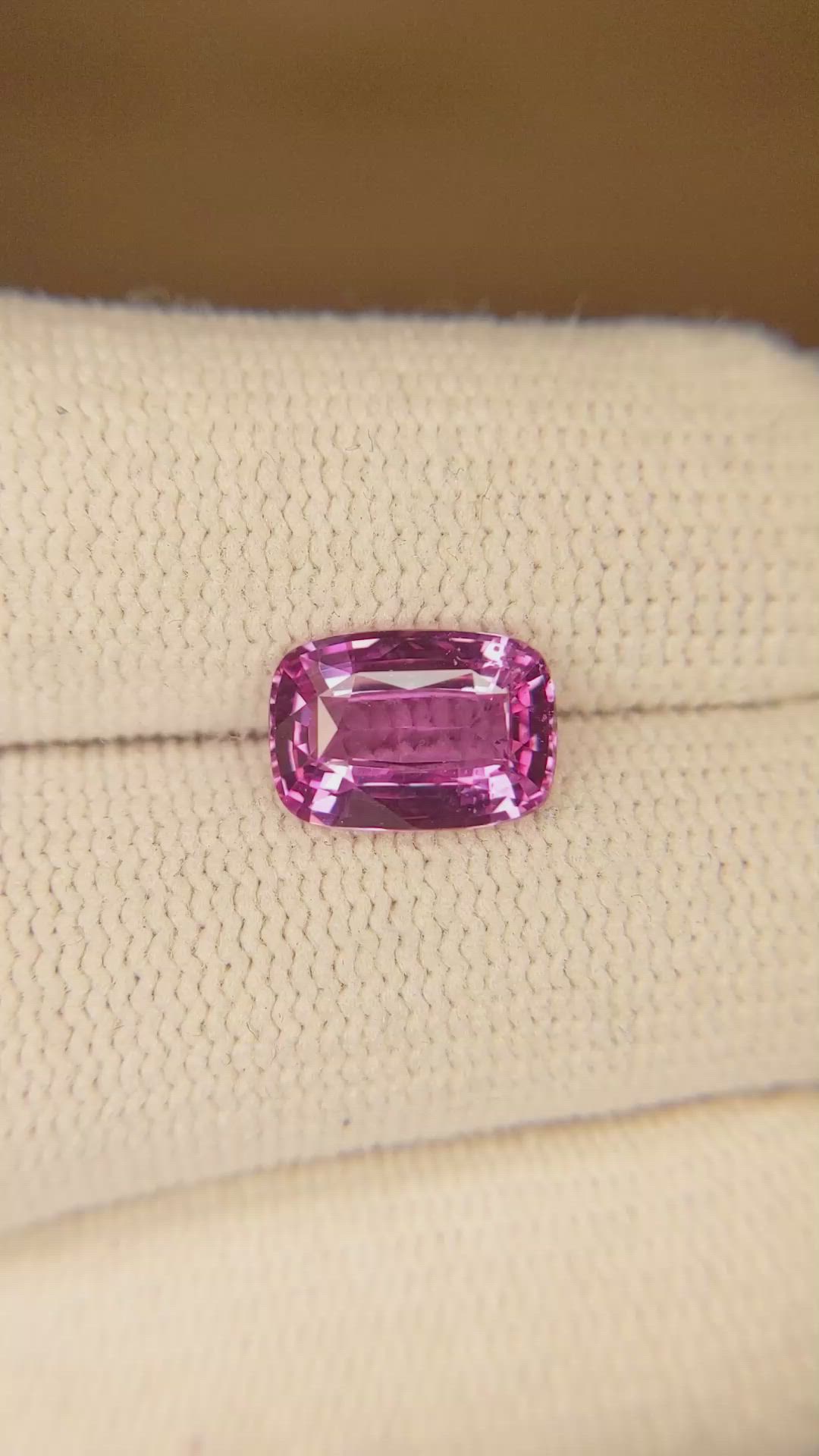 2.62 Ct. Pink Sapphire from Madagascar Size Video