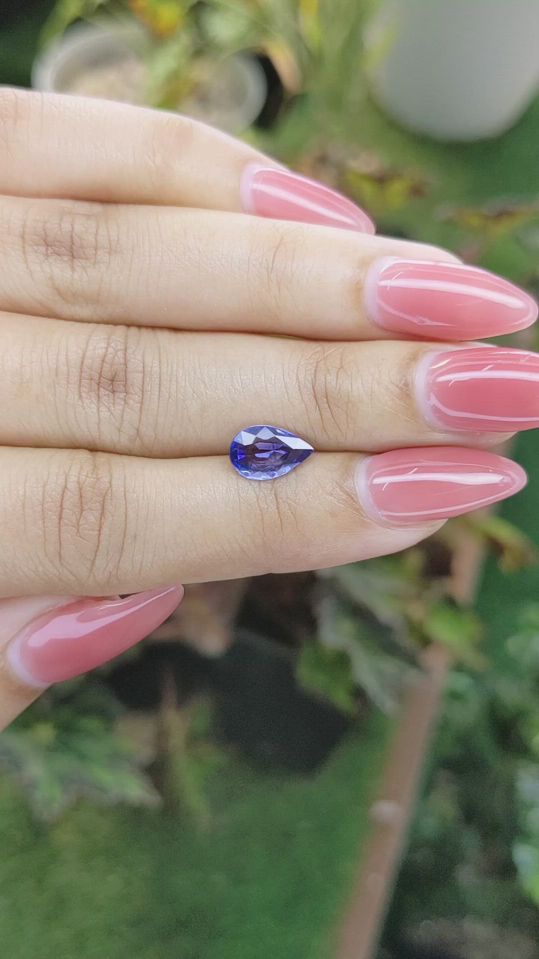 1.35 Ct. Blue Sapphire from Ceylon (Sri Lanka) Size Video