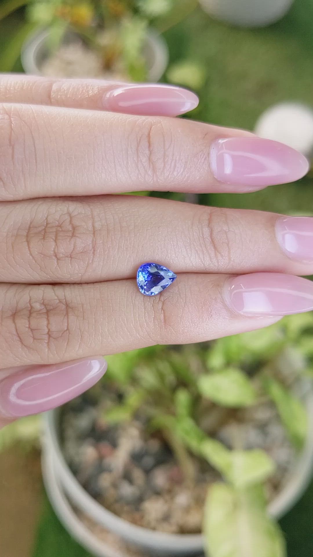 1.28 Ct. Blue Sapphire from Ceylon (Sri Lanka) Size Video