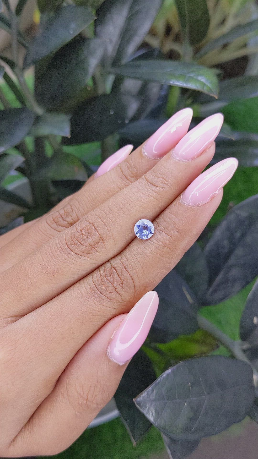 1.03 Ct. Blue Sapphire from Ceylon (Sri Lanka) Size Video