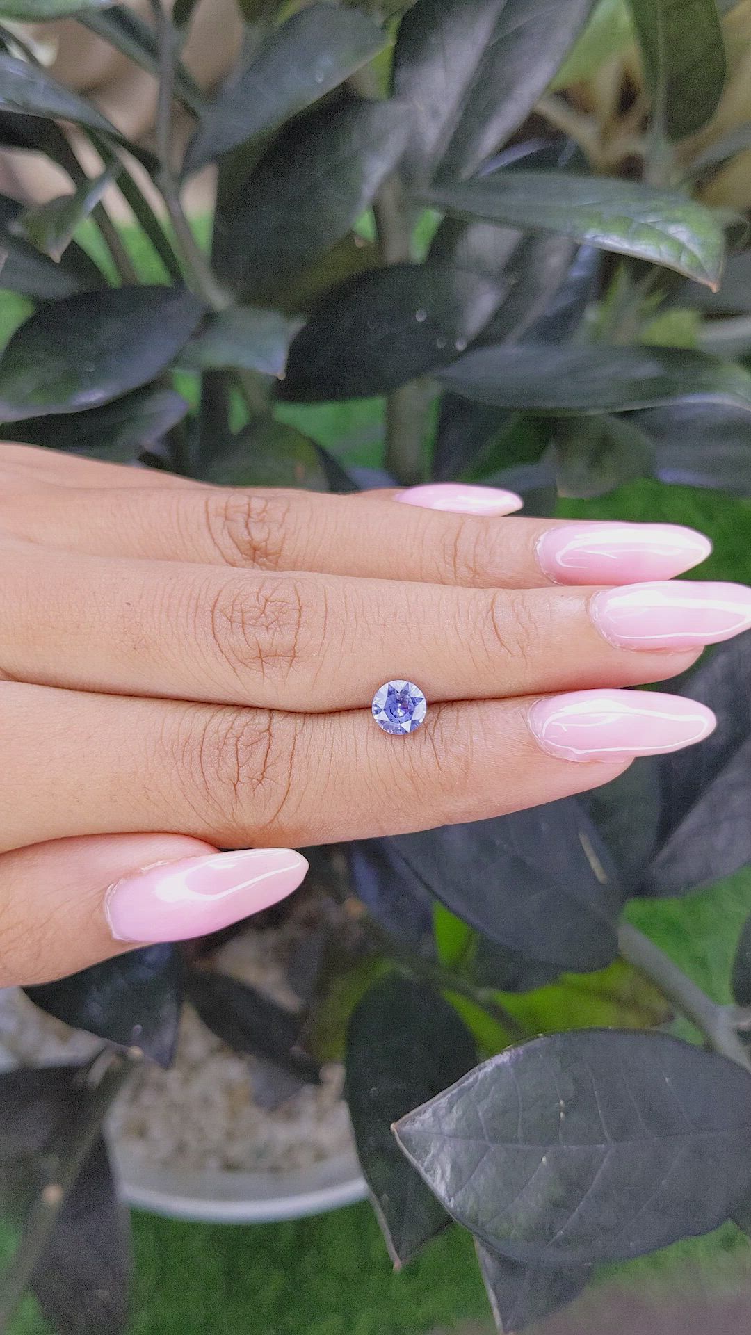 1.03 Ct. Blue Sapphire from Ceylon (Sri Lanka) Size Video