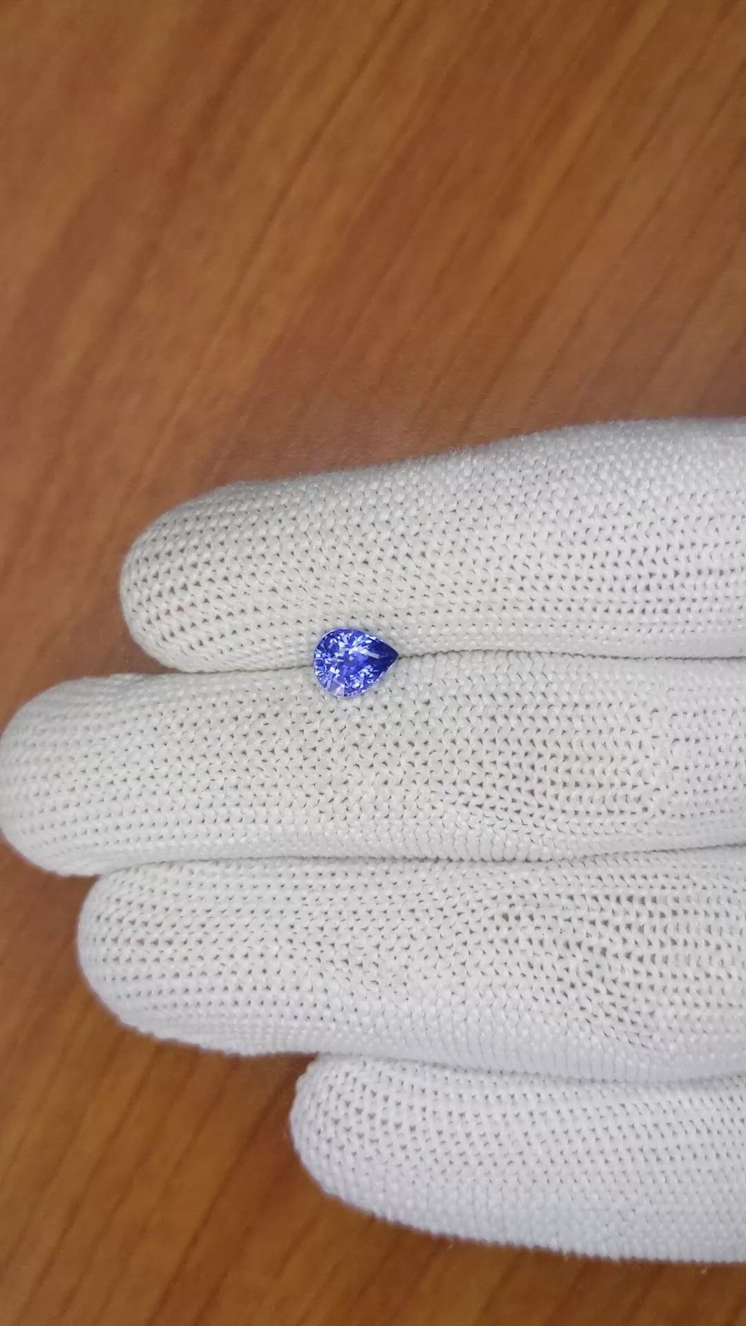 1.07 Ct. Blue Sapphire from Ceylon (Sri Lanka) Size Video