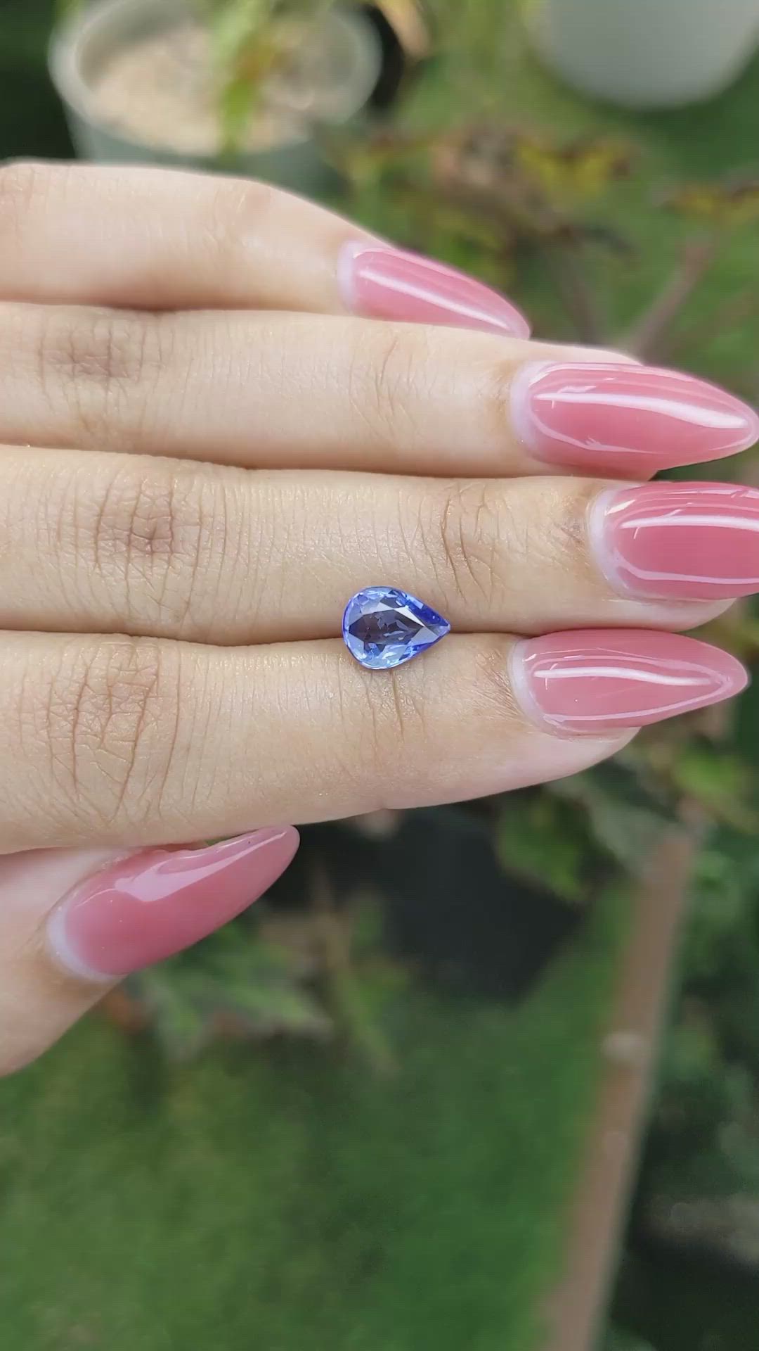 1.66 Ct. Blue Sapphire from Ceylon (Sri Lanka) Size Video