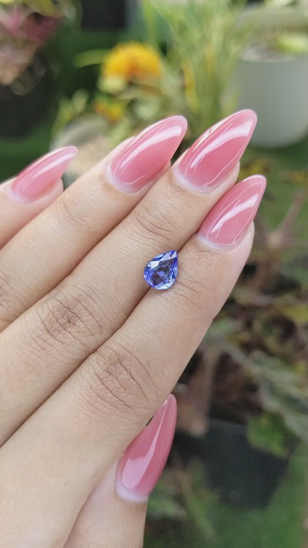 1.66 Ct. Blue Sapphire from Ceylon (Sri Lanka) Size Video