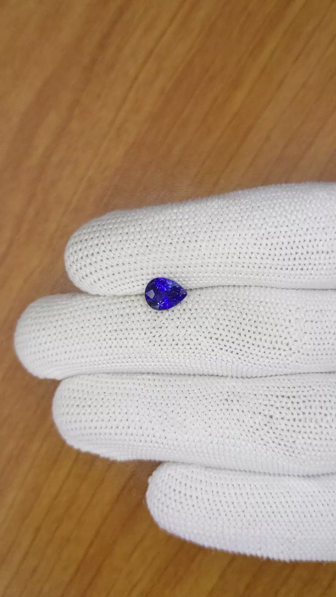 1.41 Ct. Blue Sapphire from Ceylon (Sri Lanka) Size Video