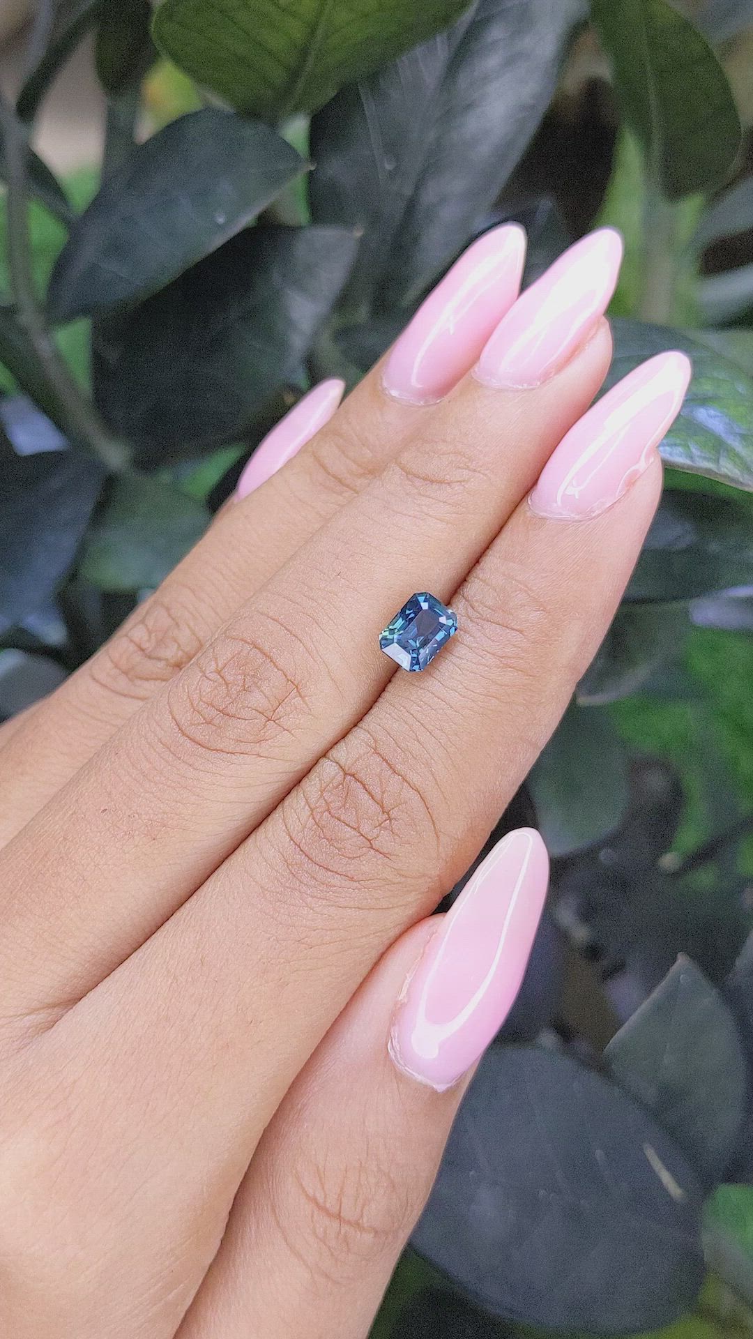 1.50 Ct. Greenish Blue Sapphire from Madagascar Size Video